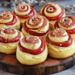 To make these tasty red velvet cinnamon rolls, you need the following items: