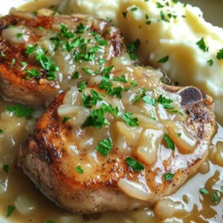 Here’s what you need for delicious smothered pork chops. Gather these items before you start cooking.