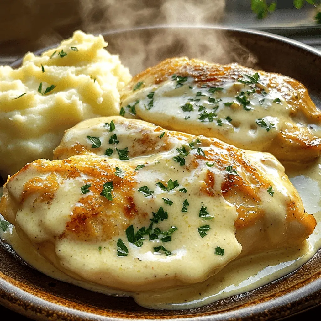Creamy Garlic Chicken Simple and Delightful Dish