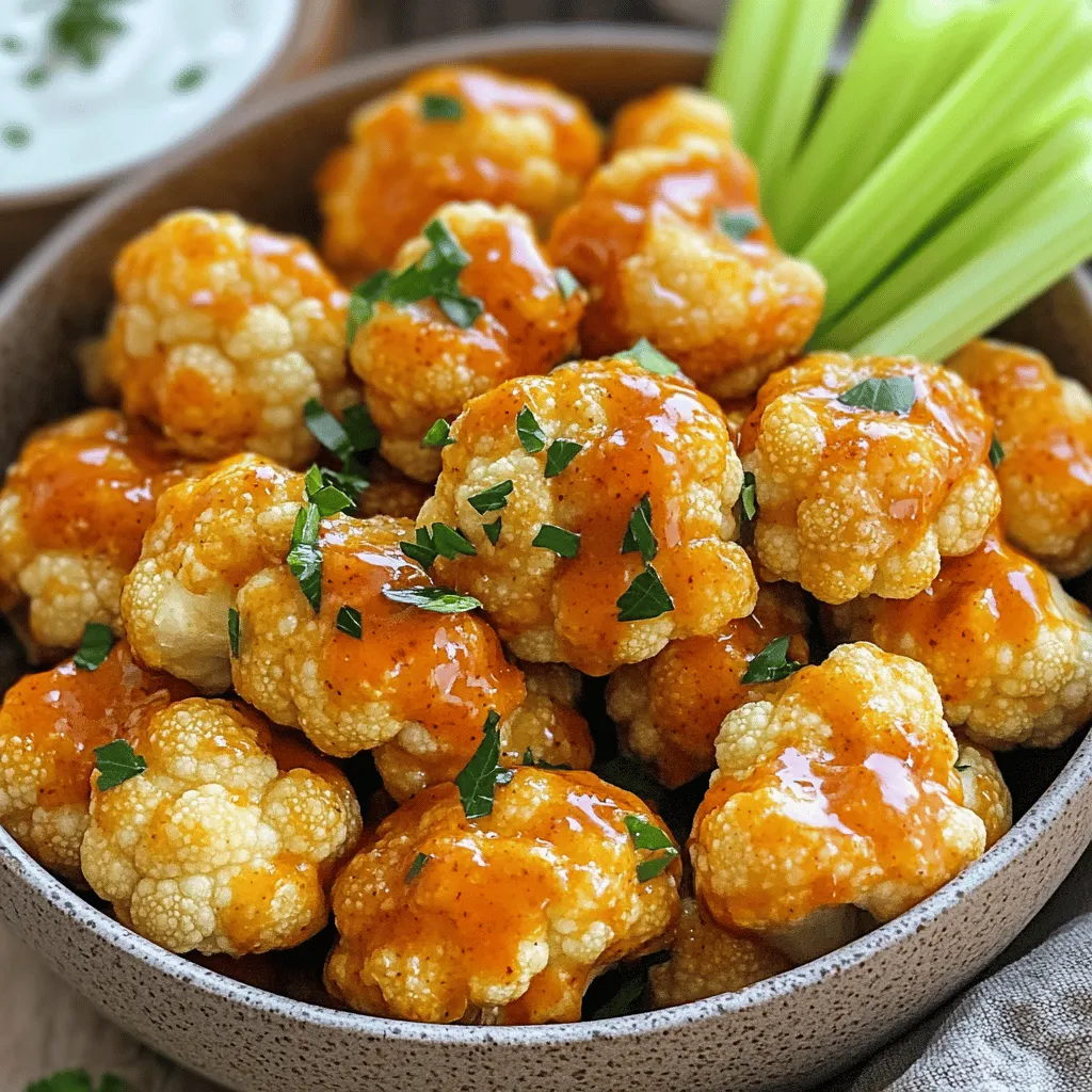 To create tasty Air Fryer Buffalo Cauliflower Bites, gather these simple ingredients:
