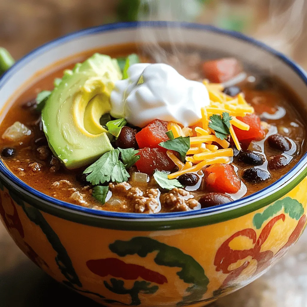 Quick & Easy Taco Soup Flavorful and Comforting Meal