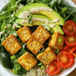 Crispy Tofu Buddha Bowl Flavorful and Nutritious Meal