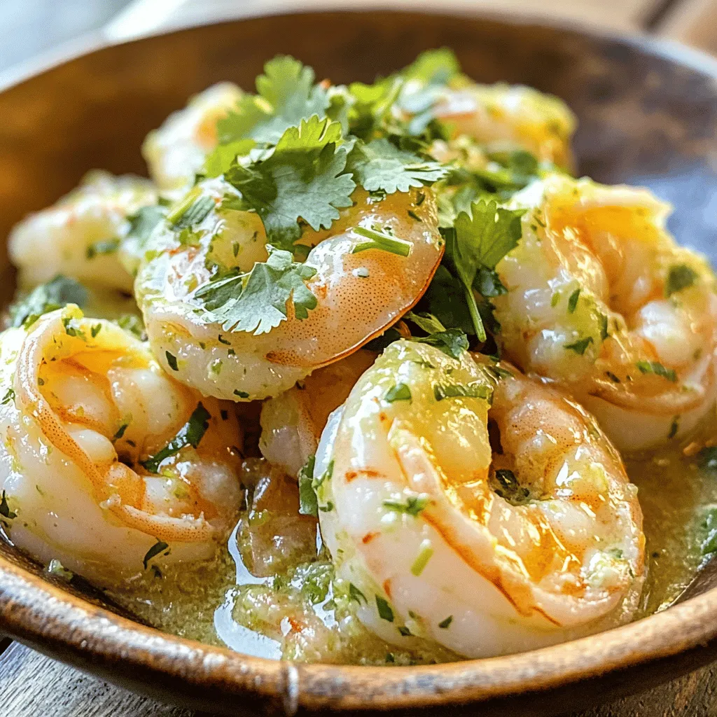 - 1 lb large shrimp, peeled and deveined - 1 cup coconut milk - 2 tablespoons lime juice (freshly squeezed) - Zest of 1 lime - 2 tablespoons honey - 2 garlic cloves, minced - 1 teaspoon fresh ginger, grated - Salt and pepper to taste - 2 tablespoons coconut oil - Fresh cilantro, chopped (for garnish) Each ingredient plays a key role in this dish. The shrimp gives a sweet and tender bite. Fresh coconut milk adds creaminess and a tropical taste. Lime juice brings a bright zing. Honey balances the flavors with a hint of sweetness. Minced garlic and grated ginger add warmth and depth. Salt and pepper enhance all the tastes. For the best results, use fresh lime juice. The zest gives extra flavor, so don't skip it. Choose high-quality coconut milk for a rich taste. If you need alternatives, here are some options. You can use shrimp with the shell on for more flavor. Canned coconut milk works well if fresh isn't available. If lime is hard to find, lemon juice can be a good stand-in. Maple syrup can replace honey for a vegan option. For garlic, try garlic powder, but use less. If you don't have fresh ginger, ground ginger can work too. These substitutes keep the dish tasty and enjoyable, no matter what! To begin, gather your ingredients. You will need shrimp, coconut milk, lime juice, lime zest, honey, garlic, ginger, salt, and pepper. Place these in a medium bowl to prepare your marinade. Mix the coconut milk, lime juice, lime zest, honey, minced garlic, grated ginger, salt, and pepper. Stir until everything blends well. Next, add the shrimp to the bowl. Make sure all the shrimp get coated in this tasty mix. Cover the bowl and chill it in the fridge for at least 15 minutes. This step helps the shrimp soak up all the flavors. For cooking, heat coconut oil in a large skillet over medium-high heat. Once the oil is hot, add the marinated shrimp. Spread them out so they cook evenly. Cook for about 3-4 minutes on each side. You want them to turn pink and opaque. When they are done, remove them from the heat. Drizzle any leftover marinade over the shrimp for extra flavor. This makes the dish more delicious. Now it’s time to add the final touches. Chop some fresh cilantro for garnish. Sprinkle the cilantro over the cooked shrimp. This not only looks great but adds a fresh taste. Serve your coconut lime shrimp warm. Enjoy the bright flavors of lime and coconut in every bite. This dish is sure to impress! For a complete guide, check the Full Recipe. To get the best flavor in coconut lime shrimp, use fresh lime juice. Freshness brightens the dish. The zest of the lime adds a nice kick. Make sure your coconut milk is high quality. This choice will give your dish a rich and creamy taste. Don't skip marinating the shrimp; it helps them soak up flavors. Cook shrimp until they turn pink and opaque. Overcooking makes shrimp tough and chewy. Use medium-high heat to get a nice sear. Don't crowd the pan; this helps them cook evenly. If you want extra flavor, drizzle some marinade over the shrimp after cooking. This adds depth and keeps them juicy. Coconut lime shrimp pairs well with rice or quinoa. These grains soak up the sauce nicely. You can also serve it with a fresh salad. A light cucumber or mango salad adds a refreshing touch. For a drink, try a coconut water or a light beer. These choices balance the dish well. {{image_2}} You can switch shrimp for chicken or tofu. Both soak up the coconut and lime flavors well. Just adjust the cooking time. Chicken needs about 6-8 minutes to cook through. Tofu cooks quickly, needing just 3-4 minutes on each side. This way, you keep the dish fresh and fun! Adding veggies can make the dish even tastier. Try bell peppers, snap peas, or zucchini. Cut them into bite-sized pieces. You can toss them into the skillet with the shrimp. They will cook nicely in the coconut sauce. This not only adds color but also boosts nutrition. Want some heat? Add red pepper flakes or a diced jalapeño. This gives your Coconut Lime Shrimp an exciting kick. Stir in the spice when you mix the marinade. This way, the heat blends with the sweet and tangy flavors. If you like spicy food, this option is sure to impress! To keep your Coconut Lime Shrimp fresh, store it in the fridge. Use an airtight container. It will stay good for up to two days. Make sure to place it in the coldest part of your fridge. This helps maintain its taste and texture. Avoid letting it sit too long. The shrimp can lose its flavor and quality. If you want to save Coconut Lime Shrimp for later, freezing is a great option. First, let the shrimp cool down. Then, place it in a freezer-safe bag. Remove as much air as possible before sealing. This helps prevent freezer burn. You can freeze it for up to three months. When you're ready to eat, thaw it overnight in the fridge. Reheating Coconut Lime Shrimp is easy. You can use a skillet or microwave. For the skillet, add a splash of coconut milk to keep it moist. Heat on low until warm. If using a microwave, cover it with a damp paper towel. Heat in short bursts until hot. Avoid overcooking, as this can make the shrimp tough. Enjoy your flavorful dish again! To make Coconut Lime Shrimp, you need to start with the marinade. In a bowl, mix coconut milk, lime juice, lime zest, honey, minced garlic, grated ginger, salt, and pepper. This will create a tasty sauce. Next, add the shrimp to the bowl and coat them well. Let them sit in the fridge for at least 15 minutes. This helps the shrimp absorb all the flavors. After marinating, heat coconut oil in a skillet over medium-high heat. Add the shrimp and cook for 3-4 minutes on each side. They should turn pink and opaque. Finally, drizzle any leftover marinade over the shrimp and garnish with chopped cilantro. Coconut Lime Shrimp pairs well with many sides. I love serving it with rice or quinoa. These grains soak up the delicious sauce. A fresh salad adds a nice crunch and balances the dish. You can also serve it with grilled vegetables for extra flavor. If you want something creamy, try avocado slices on the side. These options make a great meal. Yes, you can use frozen shrimp! Just make sure to thaw them first. Place the frozen shrimp in cold water for about 15-20 minutes. Once thawed, peel and devein them if needed. After that, you can follow the same steps in the recipe. Using frozen shrimp can save time and still give you a tasty dish. To use the Full Recipe effectively, read through the steps first. This will help you prepare. Gather all your ingredients before you start cooking. This makes the process smoother. Measure everything out so you can mix quickly. Follow the timing closely for cooking the shrimp. This ensures they turn out perfectly. Finally, feel free to experiment with flavors or sides. Enjoy creating your Coconut Lime Shrimp! This blog post covered everything about making Coconut Lime Shrimp. We explored ingredients, methods, and helpful tips. You learned how to prepare and cook shrimp for the best taste. We also discussed variations to keep meals exciting. Don't forget storage tips for leftovers and easy reheating. By following these steps, you'll create a delicious dish every time. Enjoy your cooking and make this meal your own!