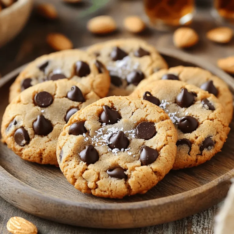 Making vegan chocolate chip cookies is quick and fun. You can whip up a batch in just 25 minutes. These cookies are made with wholesome ingredients that taste great. I love how they are soft and chewy, yet simple to prepare. Here’s what you need to make these delightful cookies: - 1 cup almond flour - 1 cup old-fashioned oats (gluten-free if needed) - 1/2 cup coconut sugar - 1/2 cup maple syrup - 1/3 cup coconut oil, melted - 1 teaspoon vanilla extract - 1 teaspoon baking soda - 1/2 teaspoon sea salt - 1/2 cup dairy-free chocolate chips These ingredients work together to create a rich, sweet taste. Almond flour adds a nice texture. Coconut sugar brings a subtle caramel flavor. Maple syrup keeps the cookies moist and naturally sweet. You can customize your cookies with these fun add-ins: - 1/4 cup chopped walnuts or pecans Feel free to swap ingredients based on your taste. If you want a nut-free option, skip the nuts. You can also try other sweeteners, like agave syrup. Just keep the same measurements for the best results. By using these ingredients and tips, your vegan chocolate chip cookies will be tasty and satisfying. Enjoy experimenting with flavors and textures! First, preheat your oven to 350°F (175°C). This step is key for even baking. While it heats, take a baking sheet and line it with parchment paper. This helps your cookies not stick. You want to make sure you have a clean workspace. A tidy area makes baking more fun! In a large bowl, start mixing your dry ingredients. Add 1 cup of almond flour, 1 cup of old-fashioned oats, 1/2 cup of coconut sugar, 1 teaspoon of baking soda, and 1/2 teaspoon of sea salt. Mix everything well with a whisk or spoon. It should look even and fluffy. This mix creates a nice base for our cookies. Now, grab another bowl for the wet ingredients. Whisk together 1/3 cup of melted coconut oil, 1/2 cup of maple syrup, and 1 teaspoon of vanilla extract. Mix until it's smooth and shiny. This is where the magic happens! Once mixed, pour the wet mixture into the dry ingredients. Stir until a dough forms. If it feels too sticky, add a bit more almond flour. Finally, gently fold in the 1/2 cup of dairy-free chocolate chips and nuts if you want. With these steps, you're on your way to making delicious vegan chocolate chip cookies! For the complete guide, check the Full Recipe. To bake the best vegan chocolate chip cookies, start with fresh ingredients. Old ingredients can change the taste. Use a kitchen scale for precise measurements. This helps keep the cookie texture just right. Always preheat your oven to 350°F (175°C) before baking. This ensures even cooking. If you want softer cookies, bake them for the shorter time. For crispier cookies, let them bake a bit longer. One common mistake is not measuring the flour correctly. Too much flour makes cookies dry. Another mistake is skipping the cooling time. Letting cookies cool lets them firm up. Don’t overcrowd the baking sheet. Give each cookie space to spread. If you use too many chocolate chips, the dough may not hold well. Stick to the recipe for the best results. You can easily adjust this recipe. For gluten-free cookies, use gluten-free oats. If you want to cut sugar, reduce the coconut sugar. You can replace maple syrup with agave syrup for a different taste. For nut allergies, use sunflower seed butter instead of almond flour. These adjustments keep the cookies tasty while meeting dietary needs. You can find the full recipe [here]. {{image_2}} If you want gluten-free cookies, swap out regular oats for certified gluten-free oats. Almond flour works great as a base. You can also use a gluten-free flour blend. This keeps your cookies soft and chewy. You won't lose flavor or texture. I love to change things up with flavors! For a nutty twist, add peanut butter. Just mix in 1/4 cup of creamy peanut butter with the wet ingredients. You can also try mint. Add 1/2 teaspoon of mint extract for a fresh taste. Imagine biting into a warm cookie with a hint of mint! Want a lighter treat? You can reduce sugar. Use 1/3 cup of coconut sugar instead of 1/2 cup for a low-sugar option. For a low-fat version, replace half the coconut oil with applesauce. This keeps the cookies moist while cutting down on fat. Enjoy these healthier options without losing taste! Try these variations for a unique cookie experience. For the full recipe, check the main section. To keep your vegan chocolate chip cookies fresh, store them in an airtight container. This helps prevent them from drying out. If you leave them at room temperature, they stay good for about four to five days. For longer freshness, consider refrigeration. Just remember to let them warm up a bit before enjoying. Freezing is a great way to keep these cookies fresh for longer. To freeze, first, let them cool completely. Next, place the cookies in a single layer on a baking sheet. Freeze for about an hour. Then, transfer them to a freezer-safe bag or container. They can last up to three months in the freezer. When you're ready to eat them, simply thaw and enjoy! Use glass or plastic containers for the best storage. These materials seal well and keep air out. If you want to keep them crispy, add a slice of bread to the container. The bread helps to maintain the right moisture level. Just change it out every few days to keep it fresh. For a fun touch, label your containers with the date. This way, you always know how fresh your treats are! Yes, you can use regular flour. However, almond flour gives these cookies a nice texture. If you swap it out, the cookies may change in taste and softness. You might also need to adjust the amount since regular flour absorbs more liquid. Start with the same amount, then add more if needed. These cookies contain almond flour, which is not safe for people with nut allergies. If you have a nut allergy, try a seed-based flour like sunflower seed flour. This will give a similar texture without the nuts. Check all ingredients to ensure they are nut-free, especially chocolate chips. You can find vegan chocolate chips at most grocery stores. Look in the baking aisle or health food section. Many brands offer dairy-free options. You can also buy them online from sites like Amazon or specialty vegan stores. Check the labels to ensure they fit your diet. For the full recipe, use quality chocolate chips for the best flavor. In this post, I covered vegan chocolate chip cookies from ingredients to storage tips. We explored key ingredients and optional add-ins to customize your cookies. We also went step-by-step through baking instructions, shared tips to avoid mistakes, and looked at tasty variations. Remember, these cookies can fit different diets and tastes. With the right storage, you can keep them fresh for longer. Enjoy baking, and make these cookies your own!