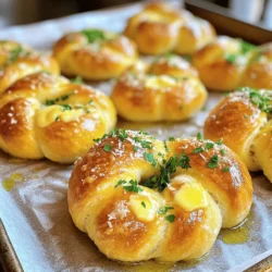- 1 package of store-bought pizza dough (16 oz) - 4 tablespoons unsalted butter, melted - 4 cloves garlic, minced - 1 teaspoon dried oregano - 1 teaspoon garlic powder - 1/2 teaspoon salt - 1/4 teaspoon black pepper - Fresh parsley, finely chopped (for garnish) - Grated Parmesan cheese (optional, for serving) The choice of ingredients is key to making great garlic knots. I love using store-bought pizza dough because it saves time. It’s quick and easy, perfect for busy days. The unsalted butter gives a rich flavor. You can use salted butter too, but watch the salt in the recipe. Minced garlic is a must for that strong garlic taste. Fresh garlic always wins! Dried oregano adds a nice touch. Garlic powder enhances the garlic flavor, making each knot even tastier. Don't forget the salt and black pepper; they bring out the flavors. Fresh parsley adds a pop of color and freshness. You can sprinkle grated Parmesan cheese on top for an extra treat. It makes the knots even more special. Using these ingredients, you can create a warm, flavorful snack. For the full recipe, check the details above! First, preheat your oven to 400°F (200°C). This heat gets your knots nice and crisp. Line a baking sheet with parchment paper. This step keeps the knots from sticking. Next, roll out the pizza dough on a floured surface. Aim for a rectangle about 1/4 inch thick. This thickness helps the knots rise well. Now, cut the dough into strips. Each strip should be about 1 inch wide. This size is perfect for tying. Take each strip and tie it into a knot. Tuck the ends underneath for a neat look. Place each knot on the prepared baking sheet. Make sure to space them out a bit. In a small bowl, mix the melted butter, minced garlic, dried oregano, garlic powder, salt, and black pepper. Stir until well combined. This garlic butter adds a great flavor. Brush the garlic butter mixture over each knot. Make sure they are well-coated. This step makes them shiny and packed with taste. Bake the knots in the preheated oven for 12-15 minutes. They should turn golden brown. Check them to avoid overcooking. Once done, remove them from the oven and let them cool slightly. Garnish with finely chopped parsley. You can also sprinkle grated Parmesan cheese on top if you like. Serve your garlic knots warm for the best taste. For the full recipe, refer to the earlier section. To ensure the best flavor in your garlic knots, use fresh garlic. Fresh garlic gives a strong taste that dried garlic cannot match. Mince the garlic finely for even distribution in the knots. Maintaining texture and fluffiness is key. Roll out the dough gently. Avoid pressing too hard. This keeps the air in the dough, making your knots soft. One common mistake is overcooking or undercooking your knots. Keep an eye on them in the oven. Bake until they are golden brown. This will give them a nice crisp outside while keeping the inside soft. Another mistake is not using enough garlic. Garlic is the star here! Feel free to add more if you love that bold flavor. Garlic knots pair well with various dipping sauces. Marinara sauce is a classic choice. You can also try garlic butter or ranch dressing for a twist. For a complete meal, serve garlic knots with pasta or salad. They are great for soaking up sauces and flavors from these dishes. Enjoy your delicious creations! {{image_2}} You can change the taste of your garlic knots easily. Try adding herbs and spices. Fresh basil or rosemary can bring a bright taste. You can also use red pepper flakes if you like some heat. Mix these into the garlic butter for a fun twist. Another fun idea is to add cheese. Grated mozzarella or cheddar works well. You can sprinkle cheese on top before you bake them. Or, stuff the knots with cheese for a surprise inside! If you need a gluten-free version, don't worry! You can use gluten-free pizza dough. Many stores sell this now. Look for brands that have good taste and texture. Just follow the same steps with the gluten-free dough. Want a vegan twist? You can make this recipe without butter or cheese. Use olive oil instead of butter. It gives a tasty flavor. For cheese, use a vegan option or just skip it. Your garlic knots will still be delicious and full of flavor! You can find the full recipe linked above, and feel free to experiment with these variations to make your garlic knots unique. To keep garlic knots fresh, let them cool first. Place them in an airtight container. You can also wrap them tightly in plastic wrap. Store at room temperature for up to two days. For longer storage, put them in the fridge. They will last about a week in the fridge. Just make sure they are sealed well to avoid drying out. When you're ready to enjoy your garlic knots again, reheating is key. The best way to reheat them is in the oven. Preheat your oven to 350°F (175°C). Place the knots on a baking sheet and warm them for about 5-10 minutes. This makes them crispy again. You can also use a microwave for quick reheating. Just cover them with a damp paper towel to keep them moist. Heat for about 30 seconds to 1 minute. If you want to store garlic knots for a longer time, freezing is a great option. Allow the knots to cool completely first. Arrange them on a baking sheet in a single layer. Freeze for 1-2 hours until firm. Then, transfer them to a freezer-safe bag or container. They can last up to three months in the freezer. When you're ready to eat them, thaw overnight in the fridge. Reheat them using the oven for the best taste. To make garlic knots from scratch, start with simple dough. You can mix flour, yeast, water, and salt. Knead the dough until it's smooth. Let it rise for about an hour. This makes a nice texture. If you use store-bought dough, you save time. Both ways work well. You can also add flavors to the dough. Consider mixing in herbs like rosemary or thyme. For a cheesy twist, add grated cheese to the dough. This makes your garlic knots even more tasty. Yes, you can prepare garlic knots in advance. Shape the knots and place them on a baking sheet. Cover them with plastic wrap. Keep them in the fridge for up to 24 hours. This saves time when you want to bake them. When you're ready to bake, let them sit at room temperature for about 30 minutes. This helps them rise a bit. Brush on the garlic butter and then bake as usual. Garlic knots pair well with many dishes. They are great with marinara sauce for dipping. You can also serve them alongside pasta dishes. They complement a fresh salad or a warm bowl of soup. For a fun twist, try them with creamy dips or spicy sauces. You can even serve them as a side for grilled meats. They add a nice touch to any meal. Garlic knots last for about 2 to 3 days when stored properly. Keep them in an airtight container at room temperature. This helps keep them soft. If you want to keep them longer, freeze them. Wrap each knot in plastic wrap and place them in a freezer bag. They can last up to 3 months in the freezer. To reheat, bake them in the oven until warm. This way, they stay delicious! You have learned how to make tasty garlic knots from easy steps. The right ingredients and techniques help you create soft, flavorful knots. Remember to avoid common mistakes like overcooking or not using enough garlic. Explore variations for different flavors and keep your knots fresh with proper storage. Garlic knots make a great snack or side dish. Whether serving with dips or as part of a meal, enjoy every bite! Now, gather your ingredients and start baking these delicious treats. Your kitchen will soon smell amazing!
