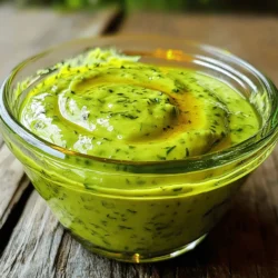 - Ripe avocado - Fresh cilantro leaves - Lime juice - Garlic - Ground cumin - Salt and black pepper - Extra-virgin olive oil - Water for consistency To make the best avocado cilantro lime dressing, the ingredients matter. Each one adds a unique flavor. Let’s break down the key components. 1. Ripe avocado: The base of the dressing. It gives a creamy texture and rich taste. 2. Fresh cilantro leaves: They add a bright, herbal flavor. Make sure they are clean and dry. 3. Lime juice: This gives a zesty kick. Fresh lime juice works best for taste. 4. Garlic: It adds depth. Use minced garlic for an even blend. 5. Ground cumin: This spice brings warmth. It balances the freshness of lime and cilantro. 6. Salt and black pepper: These enhance all flavors. Adjust them to your taste. 7. Extra-virgin olive oil: This adds richness. It helps to blend everything smoothly. 8. Water for consistency: Use as needed. It helps thin the dressing if it’s too thick. You can find the full recipe for this zesty dressing at the end of the article. To start, you need to gather all your ingredients. Here is what you will need: - 1 ripe avocado, pitted and peeled - 1/2 cup fresh cilantro leaves, packed - 1/4 cup lime juice (about 2 limes) - 2 cloves garlic, minced - 1/2 teaspoon ground cumin - 1/4 teaspoon salt (adjust to taste) - 1/4 teaspoon black pepper - 1/4 cup extra-virgin olive oil - 1-2 tablespoons water (for consistency) Next, you will need a few tools to make this dressing. Grab a blender or a food processor, measuring cups, and a spatula. Step 1: Combining ingredients in the blender Start by placing the avocado, cilantro, lime juice, minced garlic, ground cumin, salt, and black pepper into the blender. Step 2: Blending for the perfect consistency Blend the mixture on high until it becomes smooth and creamy. You may need to stop and scrape down the sides. This helps make sure everything blends well. Step 3: Adjusting flavor with seasonings While blending, slowly drizzle in the olive oil until it mixes in fully. If the dressing feels too thick, add 1-2 tablespoons of water. Blend again to get your desired consistency. Step 4: Allowing flavors to meld in the refrigerator Once blended, taste the dressing. If needed, adjust the seasoning by adding more salt or lime juice. Then, transfer the dressing to an airtight container and refrigerate for at least 30 minutes. This resting time helps the flavors blend beautifully. For the full recipe, check out the details mentioned earlier. Enjoy crafting this fresh and flavorful sauce! To get the right thickness for your dressing, start with the basic recipe. If it’s too thick, add water. Start with one tablespoon and blend again. You can add more water if needed. This will help you find your favorite texture. If you prefer not to use olive oil, try avocado oil or grapeseed oil. Both options will keep the flavors light and fresh. They won’t overpower the other ingredients. You can also use yogurt for a creamier dressing. It offers a tangy taste and smooth texture. Want a little kick? Add jalapeño or chili for some heat. Dice a small piece and blend it in. This will make your dressing lively and fun. You can also mix in other herbs to boost the flavors. Fresh parsley or dill can add a new twist. Just chop them finely and blend in with the other ingredients. Experiment with these additions to find your perfect blend. This way, you can make the dressing your own. For the complete recipe, check the [Full Recipe]. {{image_2}} You can easily switch up the flavors in your dressing. Try using lemon or orange juice instead of lime juice. This change adds a different taste while keeping it fresh. If you want a vegan version, replace the olive oil with avocado oil. This keeps the dressing creamy and rich without dairy. This dressing is super versatile. It pairs well with salads, seafood, or tacos. Drizzle it over your favorite greens or use it as a sauce on grilled fish. You can also store it in dips or spreads for a tasty snack. It adds flavor to your meals and makes everything more exciting! To keep your Avocado Cilantro Lime Dressing fresh, store it in an airtight container. Glass jars work well for this purpose. Make sure the lid seals tightly to keep air out. In the fridge, this dressing lasts about 3 to 5 days. After that, the avocado can brown, and the flavor may change. Can you freeze the dressing? Yes, you can freeze Avocado Cilantro Lime Dressing. To do this, pour the dressing into an ice cube tray. Once frozen, transfer the cubes to a freezer bag. This way, you can take out just what you need. How to thaw and use? When you’re ready to use the dressing, remove a cube from the freezer. Let it thaw in the fridge overnight. If you need it faster, you can thaw it in a bowl of warm water. After thawing, stir the dressing well before using. For the best taste, use it within 2 months. For the full recipe, check out the Zesty Avocado Cilantro Lime Dressing section. How long does Avocado Cilantro Lime Dressing last? This dressing stays fresh for about 3 to 5 days in the fridge. Store it in an airtight container to keep it tasting great. The lime juice helps slow down browning, but some color change might still happen. Can I make this dressing in advance? Yes, you can make this dressing ahead of time. It actually tastes better after resting for a bit. Just blend it, store it, and refrigerate. Give it a good stir before using it again. Is it possible to adjust the spice level? Absolutely! If you want a bit of heat, add diced jalapeño or red pepper flakes. Start small and mix. You can always add more if you want a stronger kick. What to serve with Avocado Cilantro Lime Dressing? This dressing is great on salads, tacos, or grilled meats. It also pairs well with shrimp or fish. Try drizzling it on roasted veggies for a fresh touch. Can I use dried herbs instead of fresh? While fresh herbs provide more flavor, you can use dried if needed. Use about one-third of the amount since dried herbs are stronger. Mix them in and taste to adjust. How to repurpose leftover dressing? You can use leftover dressing as a dip for veggies or chips. It also works well as a marinade for chicken or fish. Get creative and add it to grain bowls for extra flavor. For the full recipe, check out Zesty Avocado Cilantro Lime Dressing. This blog post shared an easy recipe for Avocado Cilantro Lime Dressing. We covered all the ingredients and steps you need. You learned tips for the best texture and flavor. We also explored variations you can try and how to store it. In conclusion, this dressing is a simple way to enhance your meals. Feel free to experiment with ingredients to find your favorite flavor. Enjoy crafting this healthy addition to your table!