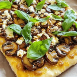 - Large flatbread or naan - Sliced mushrooms (cremini or shiitake) - Olive oil The main ingredients for balsamic mushroom flatbread are simple yet flavorful. A large flatbread or naan serves as the base. You can choose either cremini or shiitake mushrooms. Both add great taste. Olive oil helps cook the mushrooms perfectly. - Minced garlic - Balsamic vinegar - Fresh thyme leaves Next, we have seasonings. Minced garlic gives a strong, rich flavor. Balsamic vinegar adds a sweet and tangy twist. Fresh thyme leaves bring an earthy note. You can use dried thyme if fresh isn't available. - Shredded mozzarella cheese - Crumbled goat cheese - Fresh basil leaves Finally, we add cheese and garnishes. Shredded mozzarella melts beautifully and adds creaminess. Crumbled goat cheese gives a tangy burst. Fresh basil leaves on top add color and freshness. You can find the full recipe to explore all the details! - Preheat your oven to 400°F (200°C). - In a skillet, heat 1 tablespoon of olive oil over medium heat. - Add 2 cups of sliced mushrooms to the skillet. - Sauté the mushrooms for 5-7 minutes. They should turn golden brown. - Wait until the water from the mushrooms evaporates. - Add 2 minced garlic cloves to the skillet with the mushrooms. - Stir in 1 tablespoon of balsamic vinegar. - Sprinkle in 1 teaspoon of fresh thyme leaves, plus salt and pepper to taste. - Cook for an additional 2 minutes until fragrant. - Remove the skillet from the heat. - Place 1 large flatbread or naan on a baking sheet. - Evenly distribute the mushroom mixture over the flatbread. - Sprinkle ½ cup of shredded mozzarella cheese on top. - Add ¼ cup of crumbled goat cheese for extra flavor. - Bake in your preheated oven for 10-12 minutes. - Watch for the cheese to melt and the edges to get crispy. - Remove from the oven and let it cool for a few minutes. - Garnish with fresh basil leaves before slicing and serving. For the full recipe, check the detailed instructions above. To get the best flavor and texture from your mushrooms, sauté them well. Heat olive oil in a skillet over medium heat. Then, add the sliced mushrooms. Cook them for about 5-7 minutes until golden brown. This step helps remove moisture and gives them a nice crisp. When they are brown, add minced garlic, balsamic vinegar, and thyme. Stir well and cook for 2 more minutes. This mix brings out a rich flavor. Adjusting the seasoning is key. Taste your mixture and add salt and pepper as needed. You can also try adding a pinch of chili flakes for some heat. Each cook has their own taste, so make it yours! Balsamic mushroom flatbread pairs well with many sides. A fresh green salad is great. Try a simple mix of lettuce, cucumber, and a light vinaigrette. You can also serve it with dips like hummus or tzatziki. These add flavor and texture contrasts. For a more filling meal, serve it with roasted vegetables. They add color and a healthy touch. Presentation matters! To make your flatbread look great, use a wooden board or a colorful plate. Slice it into pieces and arrange them nicely. Garnishing with fresh basil leaves adds a pop of color. You can also drizzle a little balsamic glaze on top for a fancy touch. This not only looks good but also enhances the flavor. For more ideas, check out the Full Recipe for balsamic mushroom flatbread. {{image_2}} You can change up your flatbread with fun toppings. Try adding arugula for some peppery flavor. Sun-dried tomatoes bring a sweet and tangy taste. You might want to add some protein too. Chicken or crispy bacon works great. These options boost flavor and make your meal heartier. Don't feel stuck with just one type of flatbread. Pita bread offers a soft and chewy base. If you need gluten-free options, look for suitable brands. You can also mix up the cheese. Feta or gouda can add a nice twist. Each type of cheese gives your dish a new taste. Seasonal ingredients can liven up your flatbread. Think about using fresh vegetables like zucchini or bell peppers in summer. In fall, roasted squash or Brussels sprouts can be tasty. You can also adjust your flatbread for holidays. Adding cranberries for Thanksgiving or herbs for Christmas can make it festive. Each season brings new flavors to explore. To keep your balsamic mushroom flatbread fresh, store leftovers in the fridge. Wrap it tightly in plastic wrap or place it in an airtight container. This helps to keep moisture out and flavors in. Consume the leftovers within three days for the best taste. When reheating, use an oven or toaster oven. This method keeps the flatbread crispy. Preheat the oven to 350°F (175°C). Place the flatbread on a baking sheet and heat for about 10 minutes. Check it to ensure it warms evenly. You can freeze flatbread before or after baking. If freezing before baking, assemble the flatbread with the mushroom mix but skip the cheese. Wrap it tightly in plastic wrap, then place it in a freezer bag. This keeps it fresh for up to three months. If you freeze after baking, let the flatbread cool completely first. Then, wrap it in plastic wrap and store in a freezer-safe container. This way, it lasts about two months. For the best taste, consume your balsamic mushroom flatbread within three days when stored in the fridge. If you freeze it, the flatbread stays good for about two to three months. Always check for signs of spoilage. Look for mold or an off smell. If you notice either, it’s best to throw it away. Enjoy your dish safely! For the full recipe, check out the detailed instructions above. You can make this dish vegetarian by focusing on the toppings. Use only mushrooms, cheese, and fresh herbs. For the cheese, choose options like mozzarella and goat cheese. These add richness without meat. You can also add more veggies like spinach or bell peppers for extra flavor. This keeps the taste strong and satisfying. Yes, you can use dried mushrooms. Just soak them in hot water for about 20-30 minutes. This helps them become soft and flavorful again. After soaking, drain and chop them. Use these in place of fresh mushrooms. The taste may change slightly, but they will still work well in the flatbread. Many sides go great with this flatbread. Consider serving it with a fresh salad. A simple green salad with vinaigrette works well. You can also add a side of roasted vegetables. Another option is a light soup, like tomato or vegetable. These sides balance the flavors and make a complete meal. Yes, you can prep this dish in advance. Prepare the mushroom mix and store it in the fridge. You can also assemble the flatbread without baking it. Cover it well and keep it chilled. When you're ready to eat, just bake it. This makes it easy for busy days while still enjoying a tasty meal. Absolutely! If you want a vegan option, use plant-based cheese. There are many great dairy-free cheeses on the market now. If you prefer lactose-free, choose lactose-free mozzarella. You can also skip cheese altogether and add more herbs or veggies. This allows you to enjoy the dish while meeting your dietary needs. This recipe for balsamic mushroom flatbread is both easy and delicious. You learned about the best ingredients, step-by-step cooking, and ways to customize your dish. Whether you want to serve it as a snack or main meal, the options are endless. You can adjust flavors and even try new toppings. Take your time in the kitchen and enjoy making this flatbread. Your friends and family will love the effort. Keep experimenting with flavors to find your perfect combination. Happy cooking!