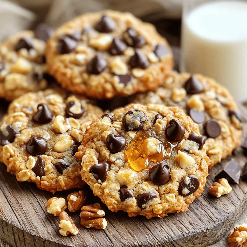 To make Peanut Butter Oatmeal Breakfast Cookies, you need a few simple items. Here’s the complete list: - 1 cup natural peanut butter (creamy or crunchy) - 1/2 cup honey or maple syrup - 1 cup rolled oats - 1/2 cup whole wheat flour - 1/2 teaspoon baking soda - 1/2 teaspoon cinnamon - 1/4 teaspoon salt - 1/2 cup dark chocolate chips (or dried fruit for a healthier twist) - 1/4 cup chopped nuts (almonds or walnuts) These ingredients work together to create a tasty and nutritious treat. The peanut butter gives a rich flavor and protein boost. Honey or maple syrup adds natural sweetness. Rolled oats offer fiber, while whole wheat flour keeps the cookies wholesome. Baking soda helps the cookies rise. Cinnamon and salt enhance the flavors. Chocolate chips or dried fruit add a sweet touch, and nuts provide crunch. Feel free to mix and match! You can use different nuts or swap chocolate for dried fruits. This recipe is flexible and can fit your taste. It makes cooking fun and easy! - Preheat your oven to 350°F (175°C) and line a baking sheet with parchment paper. - In a large bowl, mix 1 cup of natural peanut butter with 1/2 cup of honey or maple syrup until smooth. - Gradually add 1 cup of rolled oats, 1/2 cup of whole wheat flour, 1/2 teaspoon of baking soda, 1/2 teaspoon of cinnamon, and 1/4 teaspoon of salt to the peanut butter mixture. Stir until just combined. - Fold in 1/2 cup of dark chocolate chips and 1/4 cup of chopped nuts until evenly mixed. - Using a tablespoon, drop spoonfuls of dough onto the prepared baking sheet. Leave space between each cookie since they will spread a bit. - Slightly flatten each cookie with the back of a fork or your fingers for a nice shape. - Bake in the preheated oven for 10-12 minutes. The edges should be golden, and the center should stay soft. - Remove from the oven and let the cookies cool on the baking sheet for 5 minutes. Then, transfer them to a wire rack to cool completely. To keep your cookies from spreading too much, use a bit less honey or syrup. This helps them hold their shape better. Another great trick is to chill the dough for about 30 minutes before baking. Cold dough means less spread! For the perfect cookie texture, make sure you mix the dry and wet ingredients well. You want everything to blend together but don’t overmix. This keeps them soft inside. If you need a peanut butter alternative, try almond butter or sun butter. Both have a nice flavor and work well in this recipe. For a healthier sweetener, use mashed bananas or applesauce. They add moisture and sweetness without extra sugar. {{image_2}} You can spice up your peanut butter oatmeal cookies in fun ways. Adding nutmeg brings warmth and depth. A splash of vanilla adds sweetness and richness. You can also mix in seeds like sunflower or pumpkin. Shredded coconut gives a tropical twist. Try these ideas to keep your cookies exciting. For gluten-free cookies, swap whole wheat flour for almond flour or oat flour. These options still taste great and keep the texture nice. If you want vegan cookies, use maple syrup instead of honey. You can also replace chocolate chips with dried fruit. These changes make the cookies suitable for different diets. To store your peanut butter oatmeal breakfast cookies at room temperature, follow these steps: - Place cooled cookies in an airtight container. - Separate layers with parchment paper to prevent sticking. - Keep the container in a cool, dry place. - Your cookies will stay fresh for up to one week. For longer storage, freezing cookies is a great option. Here’s how to do it: - Allow cookies to cool completely. - Place them in a single layer on a baking sheet. - Freeze for about an hour until firm. - Transfer the cookies to a freezer-safe bag or container. - Label with the date, and they will last for up to three months. When you’re ready to enjoy them, thawing is easy: - Remove cookies from the freezer and let them sit at room temperature. - This usually takes about 15-20 minutes. - If you want, you can warm them in the oven at 350°F (175°C) for a few minutes. - This makes them soft and delicious again! How to make cookies without flour? You can make cookies without flour by using oats or nut butters. Oats can be ground into a fine powder, acting as a flour substitute. This method keeps your cookies soft and chewy. Can I use other nut butters? Yes, you can use almond butter, cashew butter, or sunflower seed butter. Each nut butter brings a unique flavor and texture. Just ensure the nut butter is natural and creamy. What is the shelf life of peanut butter oatmeal cookies? Peanut butter oatmeal cookies last about one week at room temperature. Store them in an airtight container to keep them fresh. You can also freeze them for up to three months. What to do if the dough is too dry? If your dough is too dry, add a bit of nut butter or honey. Mix in small amounts until you reach the right consistency. This helps create a moist cookie. Can I add protein powder to this recipe? Yes, you can add protein powder to boost nutrition. Replace 1/4 cup of flour with protein powder. This addition makes the cookies more filling and healthy. How to make cookies chewier? To make cookies chewier, use more peanut butter and less flour. Also, don’t overbake them. Removing cookies when they are soft in the center helps maintain that chewy texture. In this post, we covered how to make delicious peanut butter oatmeal cookies. You learned about the ingredients, step-by-step instructions, and helpful tips for the best results. We also discussed variations and storage methods to keep your cookies fresh. Baking can be simple and fun. With practice, you can create treats that everyone loves. Enjoy your baking journey and share these cookies with friends and family. You’ll be glad you did!