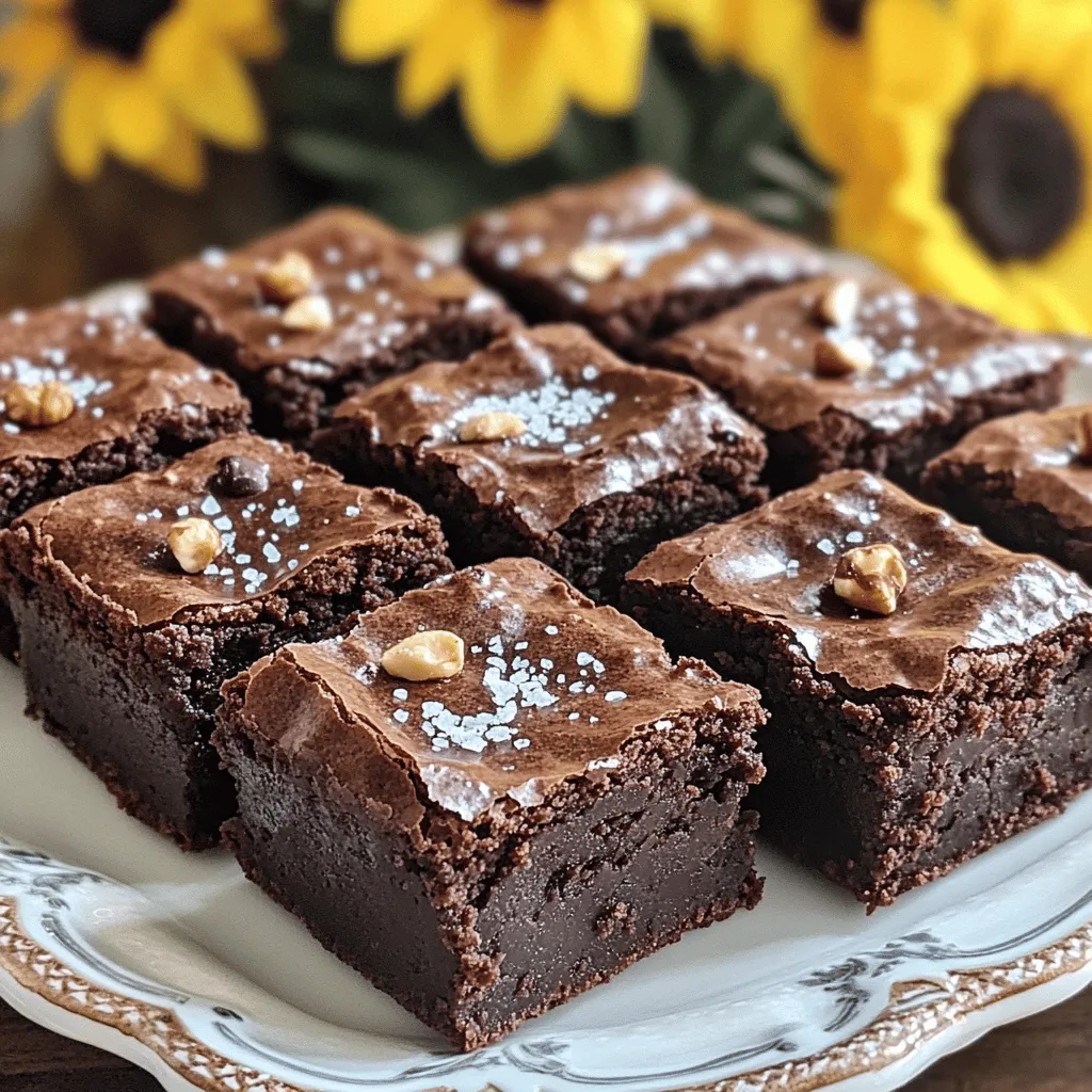 To make perfect fudge brownie bites, you need some key ingredients: - 1 cup unsweetened cocoa powder - 1 cup all-purpose flour - 2 cups granulated sugar - 1/2 cup unsalted butter, melted - 4 large eggs - 1 teaspoon vanilla extract - 1/4 teaspoon salt These ingredients create a rich, chocolatey base. The cocoa powder gives the brownies a deep flavor. The flour helps them hold their shape, while sugar adds sweetness. Butter makes them moist, and eggs provide structure. You can make your brownie bites even better by adding: - 1/2 cup chocolate chips (semi-sweet or dark) - 1/2 cup chopped walnuts (optional) Chocolate chips add extra gooeyness, while walnuts add a nice crunch. Feel free to mix and match to find your favorite combo! If you need to swap some ingredients, here are a few ideas: - Use coconut oil instead of butter for a dairy-free option. - Substitute almond flour for all-purpose flour to make these gluten-free. - Swap granulated sugar for brown sugar for a chewier texture. These substitutions keep the brownies tasty while catering to different diets and preferences. Always remember to keep the same amount for best results! First, heat your oven to 350°F (175°C). Grab a 9x9-inch baking pan. Line it with parchment paper. Leave some paper hanging over the edges. This helps you lift out the brownies later. It makes clean-up easy too. In a big bowl, mix the melted butter and sugar. Whisk it until it feels smooth and creamy. Then, add the eggs one at a time. Mix well after each egg. Finally, stir in the vanilla extract. This gives your brownies a rich flavor. In a separate bowl, sift the cocoa powder, flour, and salt. This helps mix everything well. Slowly add this dry mix to your wet ingredients. Fold it gently until it is just combined. Be careful not to overmix. This keeps your brownies fudgy. Now, fold in the chocolate chips and walnuts if you want. Make sure they are evenly spread. Pour the batter into the prepared pan and smooth it out. Sprinkle a little sea salt on top for extra flavor. Bake for 25-30 minutes. Check with a toothpick. It should come out with a few moist crumbs. Let it cool in the pan for 10 minutes. Use the parchment to lift the brownies out. Let them cool on a wire rack. Once cool, cut into bite-sized pieces and enjoy! To keep your brownies rich and fudgy, mix just enough. When you add the dry mix to the wet mix, use a gentle hand. Stir until you barely see the dry bits. Overmixing can make your brownies tough. Aim for a smooth batter but don’t blend too much. This keeps them soft and gooey. For that ideal fudge texture, bake at the right time. Pull them out when a toothpick shows a few moist crumbs. Underbaking a little helps achieve that gooey center. The brownies will firm up as they cool. Also, using high-quality cocoa powder enhances the flavor and texture, making your bites even better. To impress your guests, think about how you serve. Place brownie bites on a nice platter. Dust with powdered sugar for a sweet look. You can also add a scoop of vanilla ice cream beside them. Drizzle some chocolate sauce or caramel for extra flair. These small details make your treats stand out! {{image_2}} To make gluten-free fudge brownie bites, swap the all-purpose flour for gluten-free flour. Many brands offer great alternatives. Look for blends that work well in baking. This simple change keeps the taste rich and fudgy. You may not even notice the difference! Always check labels to ensure your other ingredients are also gluten-free. You can easily add fun flavors to your fudge brownie bites. For a minty twist, add 1 teaspoon of peppermint extract to the batter. If you love coffee, mix in 1 tablespoon of instant espresso powder. This gives your brownies a rich, bold flavor. You can also try adding 1/2 cup of crushed mint candies or chips for a crunchy surprise. Another option is to include orange zest for a citrus kick. Let your creativity shine! To make vegan fudge brownie bites, you can replace the eggs. Use 1/4 cup of unsweetened applesauce for each egg. You can also try 1 tablespoon of flaxseed meal mixed with 2.5 tablespoons of water. This acts like an egg in baking. Swap the unsalted butter for coconut oil or a vegan butter alternative. Make sure your chocolate chips are dairy-free too. These changes still yield delicious, fudgy brownies! To keep your fudge brownie bites fresh, store them in an airtight container. Make sure they cool completely before sealing. If you leave them out, they may dry out. You can keep them at room temperature for up to three days. For longer storage, use the fridge. They will last about a week in the fridge. Freezing is a great way to save your fudge brownie bites. Cut them into squares and wrap each piece in plastic wrap. Place the wrapped bites in a freezer-safe bag or container. They can last up to three months in the freezer. When you're ready to enjoy them, simply thaw in the fridge overnight. To enjoy brownie bites warm, preheat your oven to 350°F (175°C). Place the bites on a baking sheet. Heat them for about 10 minutes. This will refresh their fudgy texture. You can also use a microwave. Heat one bite for about 10-15 seconds. Enjoy them warm, topped with ice cream for a tasty treat! Fudge brownie bites last about 3 to 5 days at room temperature. To keep them fresh, store them in an airtight container. If you want them to last longer, place them in the fridge. They can stay good for up to a week when chilled. Yes, you can use cocoa powder instead of melted chocolate. In fact, this recipe already uses cocoa powder. It gives the brownies a rich chocolate flavor. Just make sure to mix it well with the dry ingredients. Fudgy brownies have more fat and less flour than cakey ones. This gives them a denser texture. The key to fudgy brownies is the right amount of butter and sugar. Also, using fewer eggs helps create that gooey center. Yes, you can make brownie bites ahead of time. They taste great even after a day or two. Just store them properly in an airtight container. If you plan to serve them later, you can also freeze them. Just thaw them before serving for the best taste. Fudge brownie bites are easy to make with simple ingredients and steps. We covered key ingredients, along with tasty add-ins like chocolate chips and walnuts. I shared tips to avoid overmixing for that perfect fudge texture. We explored gluten-free, vegan, and flavor variations to suit everyone. Lastly, I provided storage tips to keep your bites fresh. Now, you can enjoy these treats at home, share them, or customize them as you wish. Happy baking!