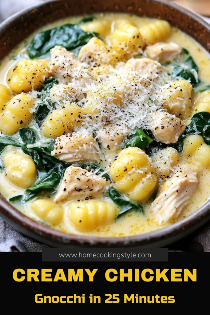 Satisfy your cravings with this Instant Pot Creamy Chicken Gnocchi recipe! This quick and easy dish features tender chicken, fluffy gnocchi, and a rich cream sauce with fresh spinach. Perfect for a busy weeknight dinner, it's ready in just 25 minutes! Discover the full recipe and learn how to make a creamy and delicious meal your family will love. Click to explore and elevate your dinner game!