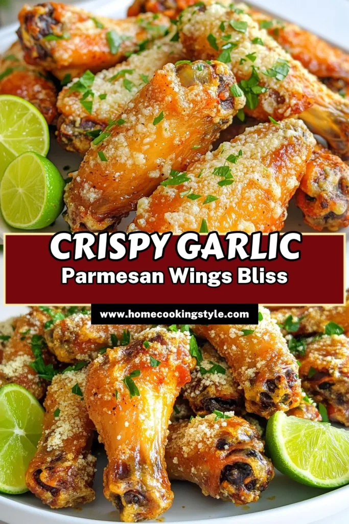Get ready to satisfy your cravings with these delicious Air Fryer Garlic Parmesan Wings! Juicy chicken wings coated in savory spices and topped with rich Parmesan cheese make for the ultimate snack or meal. Perfectly crispy and easy to make in just 40 minutes, this recipe is a must-try for wing lovers. Click to explore the full recipe and elevate your air fryer game! #AirFryerRecipes #ChickenWings #GourmetSnacks #RecipeIdeas