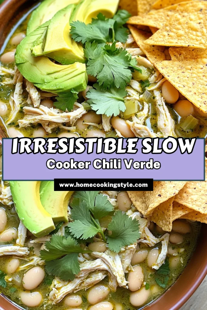Savor the deliciousness of Slow Cooker White Chicken Chili Verde, a perfect weeknight meal! This easy recipe features tender chicken, creamy white beans, and zesty green chili sauce, all simmered to perfection. In just a few steps, you'll have a hearty dish that the whole family will love. Ready to spice up your dinner routine? Click through to explore the full recipe and elevate your cooking game!