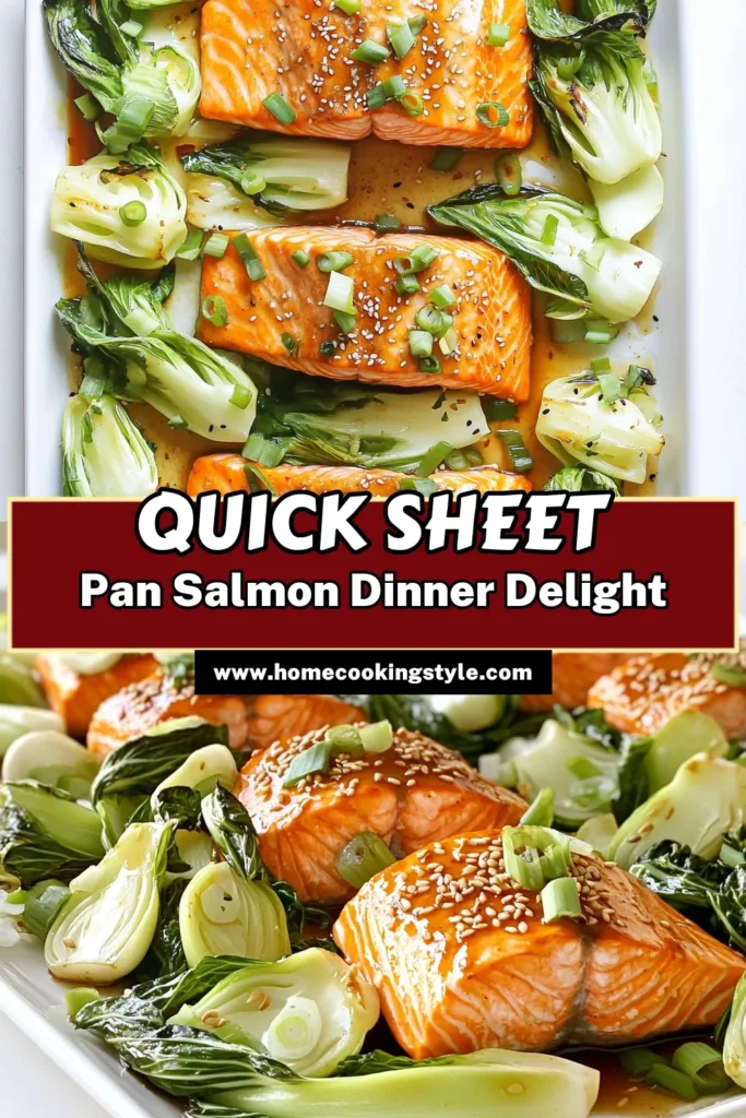 Get ready to impress with this delicious Sheet-Pan Sesame Ginger Salmon and Bok Choy recipe! It’s quick, easy, and packed with flavor, making it a perfect weeknight dinner. Marinated salmon and tender bok choy come together on one sheet for a hassle-free cleanup. Explore the full recipe and discover tips to make your meal shine! Click through to savor this delightful dish! #SheetPanDinner #SalmonRecipes #HealthyEating #QuickMeals