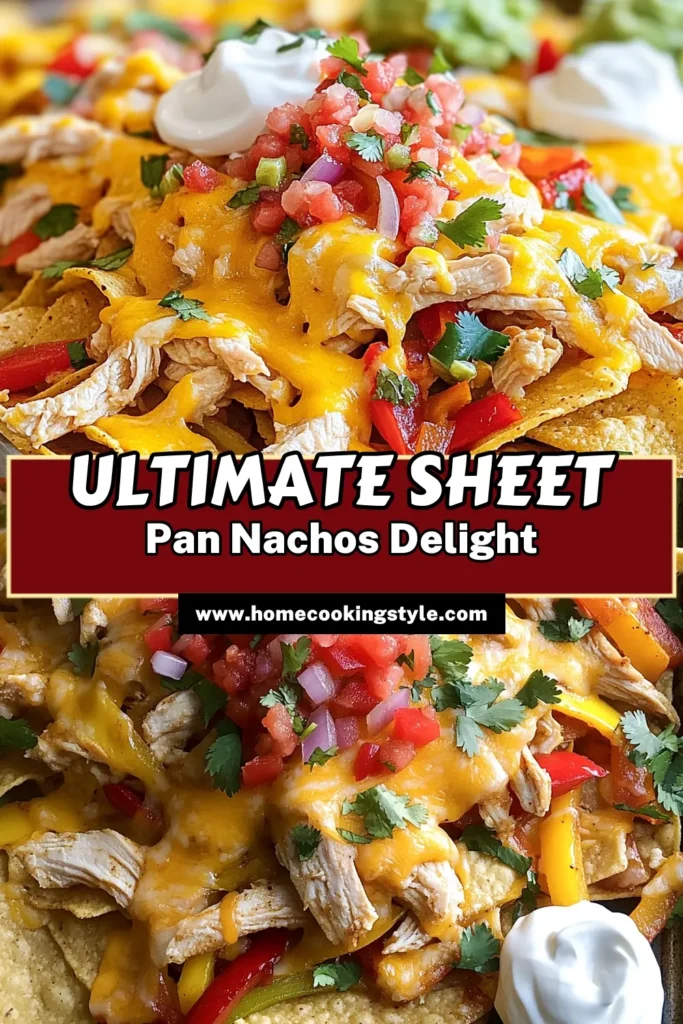 Craving a cheesy and fiery snack? Try these Sheet Pan Chicken Fajita Nachos for a hassle-free and delicious meal! With juicy chicken, colorful peppers, and melty cheese all piled on crispy tortilla chips, this dish is perfect for game nights or casual gatherings. Explore the full recipe including easy step-by-step instructions and presentation tips. Click through to satisfy your nacho cravings today! #ChickenFajitas #SheetPanRecipes #NachoNight #EasyDinner
