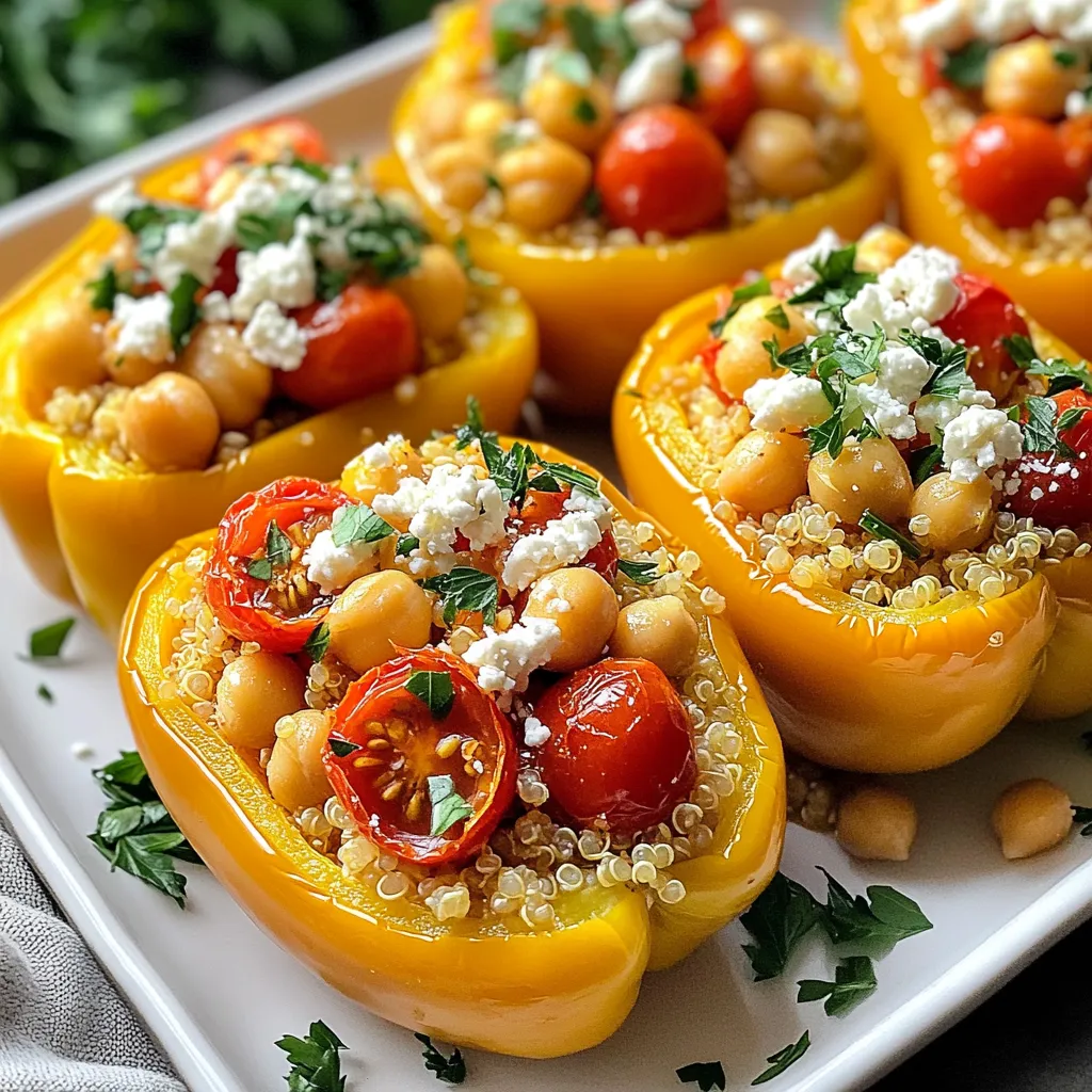 Mediterranean Stuffed Peppers Tasty and Healthy Meal