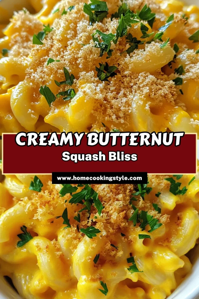 Discover a delicious twist on comfort food with this creamy butternut squash mac and cheese. This healthy mac and cheese recipe features cheesy butternut squash pasta that's perfect for both kids and adults. Whether you choose to make it vegan or stick with traditional cheese, this butternut squash mac and cheese is sure to impress. Try it today and elevate your pasta game! Save for later! #ButternutSquash #MacAndCheese #HealthyEating #VeganRecipes