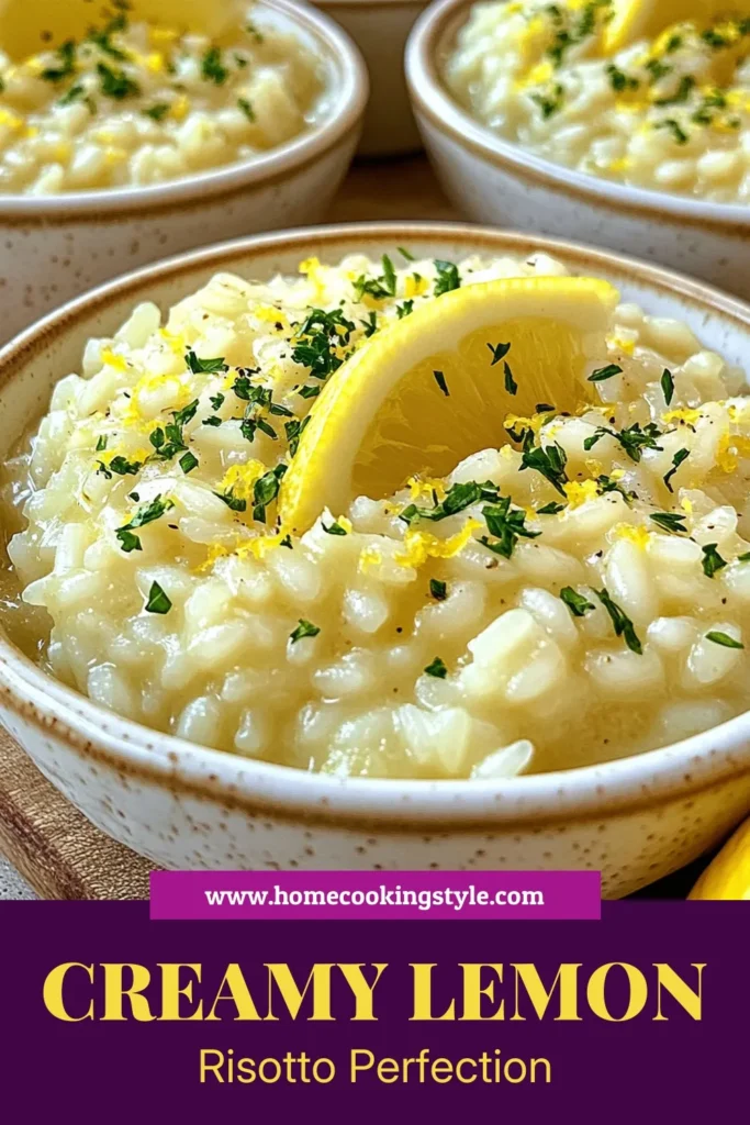 Discover the ultimate creamy risotto recipe with this Lemon Parmesan risotto! Perfectly made with Arborio rice, it's a simple yet elegant dish that elevates any meal. This easy vegetarian risotto is rich and flavorful, thanks to the addition of Parmesan cheese. It's great for family dinners or special occasions. Try this delicious recipe today and impress your loved ones! Save it now! #CreamyRisotto #VegetarianRecipes #ArborioRice #ParmesanCheeseRecipes