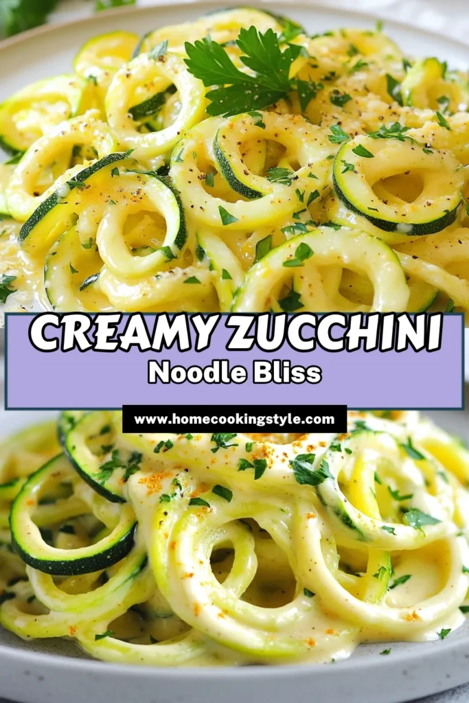 Discover a delicious and healthy alternative to traditional pasta with this Zucchini Noodle Alfredo recipe! Made with spiralized zucchini and a creamy vegan Alfredo sauce featuring cashew cream, this dish is perfect for anyone seeking a nutritious twist on pasta. Enjoy a guilt-free meal that’s quick to prepare! Save this healthy pasta alternative today and impress your friends! #ZucchiniNoodleAlfredo #VeganAlfredoSauce #SpiralizedZucchiniRecipe #HealthyPastaAlternative