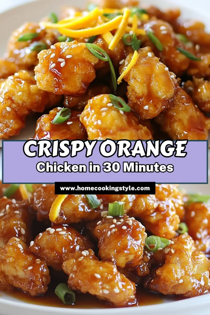 Craving a tasty homemade orange chicken? Try this easy orange chicken recipe that delivers crispy orange chicken perfection! This zesty chicken dish features a delightful mix of fresh orange juice, soy sauce, and honey that makes it a family favorite. Perfect for quick dinners, this delicious copycat orange chicken will have everyone asking for seconds. Save this recipe for a flavorful meal tonight! #OrangeChickenRecipe #CrispyOrangeChicken #ZestyChickenDish #EasyOrangeChickenRecipe