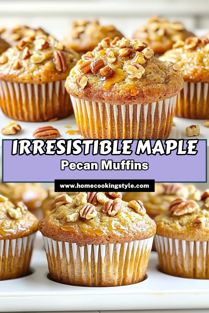 Indulge in the delightful taste of Maple Pecan Banana Muffins, a perfect treat for any time of day! With ripe bananas, rich maple syrup, and crunchy pecans, these muffins are incredibly easy to make and oh-so-satisfying. Bake a batch today and enjoy their warm, comforting flavors fresh from the oven! Click to explore the full recipe and elevate your baking game. #BananaMuffins #BakingLove #HealthyTreats #MuffinRecipes
