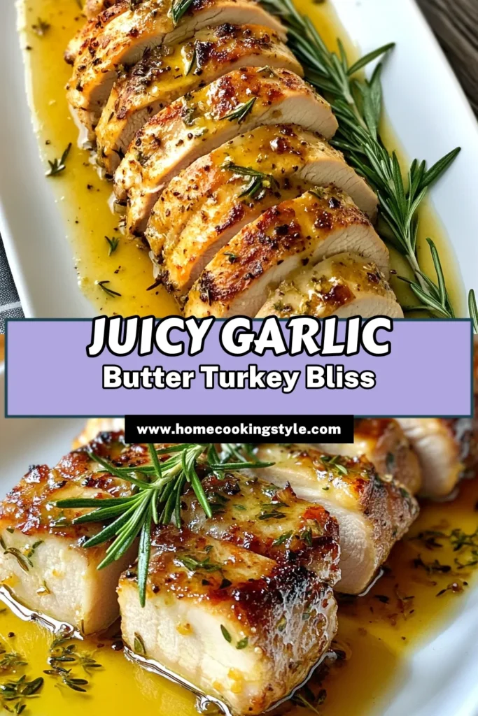 Discover the mouthwatering Garlic Butter Turkey Tenderloin, an easy turkey recipe that promises a juicy and flavorful herb-infused dish. This baked turkey with garlic butter is perfect for weeknight dinners or special occasions. With just a few simple ingredients, you can create a delicious meal the whole family will love. Try this recipe today and elevate your turkey game! Save for later! #GarlicButterTurkeyTenderloin #EasyTurkeyRecipes #JuicyTurkeyTenderloin #BakedTurkeyWithGarlicButter