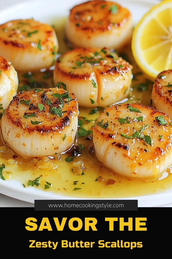 Indulge in a delicious easy scallop dinner with this Lemon Garlic Butter Scallops recipe! This quick scallop recipe features perfectly seared scallops bathed in a rich seafood lemon butter sauce that elevates any meal. Ready in just 20 minutes, this dish is perfect for a romantic evening or a weeknight treat. Save this recipe for a flavorful seafood experience! #SeafoodLovers #Scallops #DinnerRecipes #QuickMeals