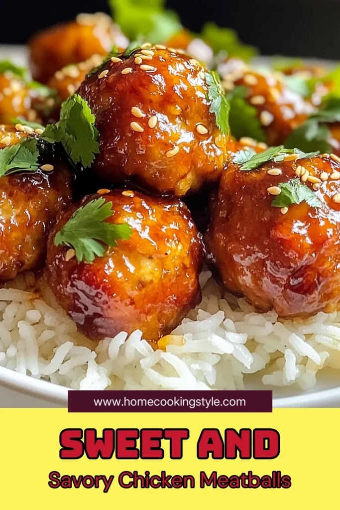 Looking for a delicious weeknight dinner? Try these Honey Garlic Chicken Meatballs! This easy ground chicken meatballs recipe features tender, baked chicken meatballs coated in a homemade easy honey garlic sauce that everyone will love. Perfect for meal prep or a family feast, serve with jasmine rice or steamed veggies. Don't miss out on this mouthwatering honey garlic chicken recipe! Save this for your next meal! #HoneyGarlicChickenMeatballs #EasyRecipes #ChickenMeatballs #BakedChickenMeatballs