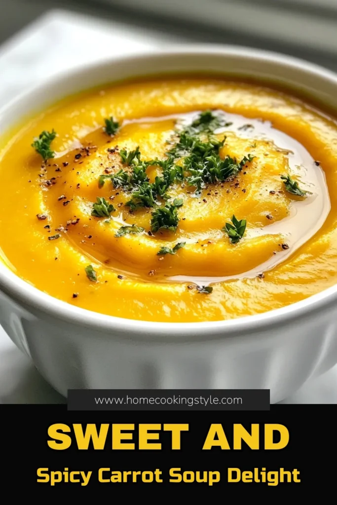 Discover the deliciousness of Maple Glazed Carrot Ginger Soup with this easy ginger carrot soup recipe. This creamy carrot ginger soup not only delights your taste buds but is also a healthy maple soup that's perfect for any vegetarian. Quick to prepare and full of flavor, it's a must-try! Save this recipe for a cozy meal or a nutritious lunch. Enjoy a warming bowl today! #MapleGlazedCarrotSoup #GingerCarrotSoup #VegetarianRecipes #HealthySoups