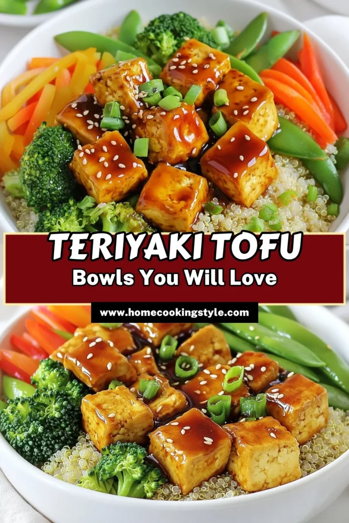 Savor the deliciousness of Teriyaki Tofu Power Bowls with this easy recipe! Packed with crispy tofu, vibrant veggies, and a mouth-watering teriyaki sauce, these bowls are perfect for a healthy lunch or dinner. In just 40 minutes, you can create a colorful, nutritious meal that will impress everyone. Ready to dive in? Click to explore the full recipe and elevate your plant-based cooking game today! #TeriyakiTofu #PlantBased #HealthyRecipes #VeganBowls