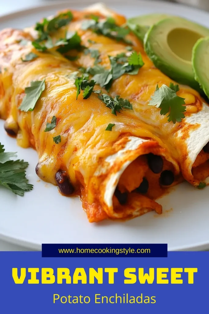 Discover the ultimate comfort food with these delicious sweet potato enchiladas! This black bean enchiladas recipe is perfect for a quick weeknight dinner or a healthy meal prep. Packed with nutrient-rich ingredients, these vegetarian enchiladas are not only easy to make but also full of flavor. Satisfy your cravings with this healthy enchilada recipe that everyone will love. Save this recipe for meal inspiration! #SweetPotatoEnchiladas #BlackBeanEnchiladasRecipe #VegetarianEnchiladas #EasyEnchiladaRecipe