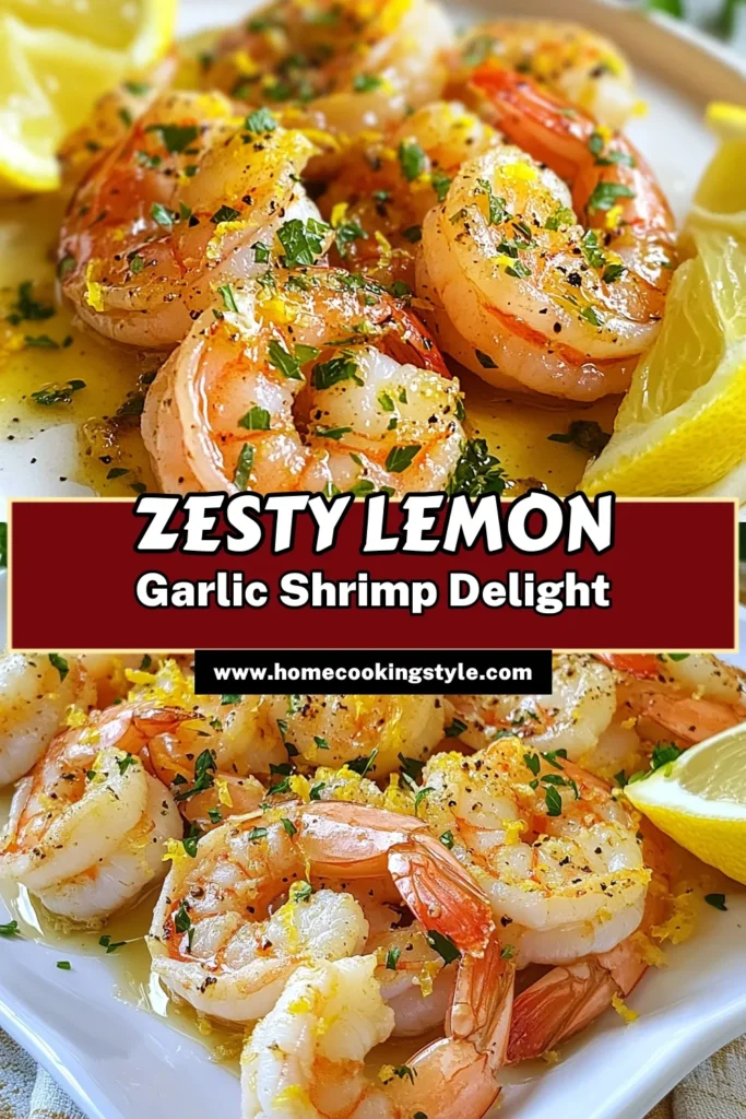 Discover this delicious lemon garlic shrimp recipe that makes for an effortless and healthy shrimp dinner. This roasted shrimp with lemon is perfect for weeknight meals and gatherings alike. With just a few simple ingredients, you can whip up this easy shrimp recipe in no time. Try our garlic shrimp oven recipe for a delightful twist on shrimp! Click to save for later! #ShrimpRecipe #HealthyDinner #Seafood #EasyRecipes