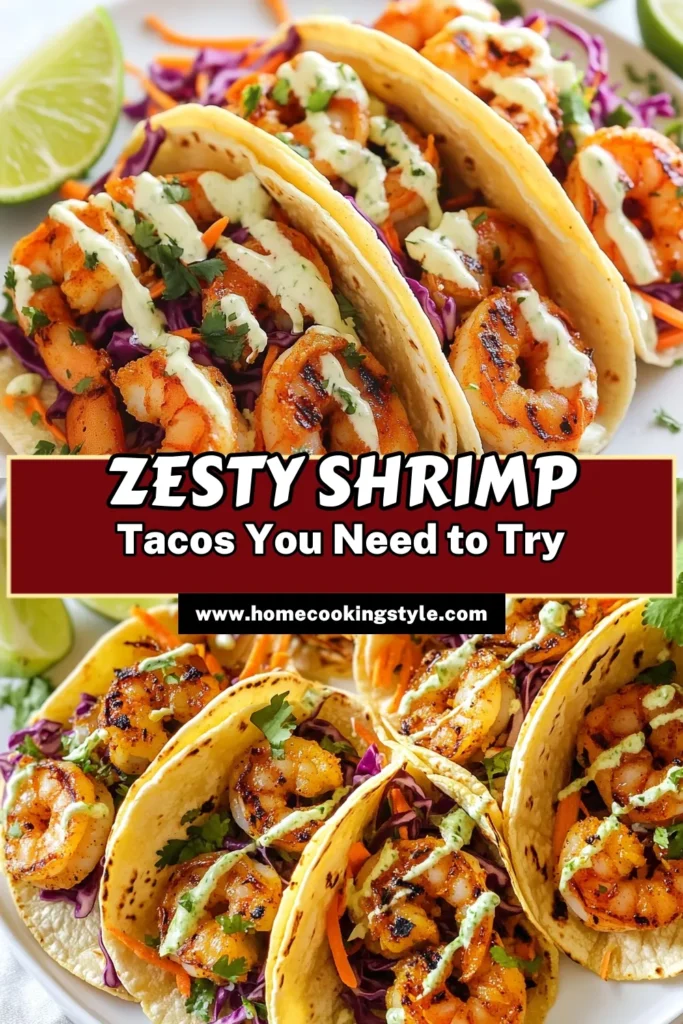 Make mealtime exciting with these spicy shrimp tacos! This easy shrimp taco recipe features perfectly marinated shrimp, grilled to perfection, and topped with refreshing lime slaw. Elevate your taco night with delicious spicy taco toppings and enjoy a burst of flavor in every bite. Perfect for a quick dinner, these lime slaw tacos will become a family favorite. Save this recipe and try it tonight! #SpicyShrimpTacos #EasySeafoodTacos #ShrimpTacoRecipe #TacoNight
