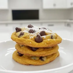 - 1 cup pumpkin puree - 1/2 cup brown sugar - 1/2 cup granulated sugar - 1/2 cup unsalted butter, softened For these cookies, pumpkin puree is key. It gives moisture and flavor. I love using the canned version for ease. Both brown and granulated sugar add sweetness and depth. The brown sugar also creates a chewy texture. Softened butter blends smoothly into the mix, making every bite rich. - 2 cups all-purpose flour - 1 teaspoon baking soda - 1 teaspoon baking powder - 1 teaspoon ground cinnamon - 1/2 teaspoon ground nutmeg - 1/4 teaspoon ground ginger - 1/2 teaspoon salt Flour is the backbone of these cookies. It gives them structure. Baking soda and baking powder help them rise perfectly. The spices add warmth and depth. Cinnamon is a must for that cozy holiday taste. Nutmeg and ginger complement the pumpkin, making each bite special. Salt enhances all the flavors, tying everything together. - 1 cup chocolate chips - 1 large egg - 1 teaspoon vanilla extract Chocolate chips bring sweetness and texture to the cookies. I use semi-sweet, but feel free to choose your favorite. The egg binds the ingredients, keeping the cookies moist. Vanilla extract adds a lovely aroma and flavor that brightens the whole dish. - Preheat your oven to 350°F (175°C). - Line a baking sheet with parchment paper. - In a large bowl, cream together the softened butter, brown sugar, and granulated sugar until it is light and fluffy. - Next, beat in the pumpkin puree, large egg, and vanilla extract. Mix until everything is well combined. - In a separate bowl, whisk together the all-purpose flour, baking soda, baking powder, ground cinnamon, ground nutmeg, ground ginger, and salt. - Gradually add this dry mix to the wet ingredients, stirring until just combined. Be careful not to overmix. - Gently fold in the chocolate chips, making sure they are evenly spread throughout the dough. - Use a tablespoon to scoop the dough onto the prepared baking sheet. Leave about 2 inches between each cookie. - Bake in the preheated oven for 10-12 minutes. The edges should be lightly golden. The centers may look soft, which is okay. - Once baked, remove the cookies from the oven and let them cool on the baking sheet for 5 minutes. Transfer them to a wire rack to cool completely. To get the best texture, avoid overmixing the dough. When you combine the wet and dry ingredients, mix just until you can’t see flour. This keeps your cookies soft and chewy. Recognizing proper doneness is key. Bake the cookies until the edges are lightly golden. The centers may look soft, but that’s okay. They will firm up as they cool. For spices, use fresh ones for the best taste. Ground cinnamon, nutmeg, and ginger add warmth. You can even adjust the amounts to fit your taste. Using fresh ingredients also matters. Fresh pumpkin puree gives a richer flavor than canned. Always check the dates on your spices and ingredients to ensure they are fresh. Serve your cookies on a decorative plate. Stack them for a lovely look. You can sprinkle a little powdered sugar on top for a nice touch. Garnishing can elevate your cookies. Consider adding a mini pumpkin or some cinnamon sticks around the plate. These simple touches make your cookies festive and fun! {{image_2}} You can make these cookies healthier. Start by using whole wheat flour instead of all-purpose flour. Whole wheat flour adds fiber and nutrients. This swap does not change the taste too much. Next, try alternative sweeteners. Instead of brown and granulated sugar, use maple syrup or honey. These sweeteners add a unique flavor while cutting down on refined sugars. Just remember to adjust the wet ingredients since these are liquid. Want to mix it up? Add nuts or dried fruit to your dough. Chopped walnuts or pecans give a nice crunch. Dried cranberries or raisins add a sweet and chewy surprise. You can also use different types of chocolate. Swap in white chocolate chips or dark chocolate chunks. Each type of chocolate brings its own taste. Experiment to find your favorite combo! Get festive with seasonal twists! Add cranberries for a tart bite. White chocolate can add a sweet touch that pairs well with pumpkin. Adjust the spices too. If you love a spicier cookie, increase the cinnamon or add cloves. If you prefer milder flavors, reduce the spices. Customize your cookies to fit your taste and the season! To keep your pumpkin chocolate chip cookies fresh, store them at room temperature. Place them in an airtight container. This helps keep them soft and chewy. Make sure to layer them with parchment paper to avoid sticking. These cookies stay good for about a week. If you want to save cookies for later, freezing works great. Wait until the cookies cool completely. Then, place them in a freezer bag or container. Seal it well to avoid freezer burn. You can freeze these cookies for up to three months. When ready to enjoy, just thaw them at room temperature. Reheating cookies can bring back their fresh-baked taste. Preheat your oven to 350°F (175°C). Place the cookies on a baking sheet for about 5 minutes. This warms them nicely and softens them up. Avoid using a microwave, as it can make them too chewy. Enjoy your warm, tasty treat! Yes, you can use fresh pumpkin. Start by selecting a small sugar pumpkin. Cut it in half, remove the seeds, and place the halves face down in a baking dish. Add a bit of water to the dish, cover it with foil, and bake at 350°F for about 45 minutes until soft. Let it cool, then scoop out the flesh and puree it until smooth. Use this puree in place of canned pumpkin. Fresh pumpkin gives a nice taste and texture. Absolutely! If you want to skip eggs, you can try several substitutes. Use 1/4 cup unsweetened applesauce for each egg. You can also use 1/2 of a mashed banana or 1 tablespoon of ground flaxseed mixed with 2.5 tablespoons of water. Let it sit for a few minutes until it thickens. These options work well and keep your cookies moist. To create thicker cookies, adjust your dough. Add a bit more flour, about 1/4 cup, to the mix. This change helps the cookies hold their shape better. You can also chill the dough for 30 minutes before baking. Chilling firms up the butter, which helps the cookies rise less while baking. Yes, you can double this recipe easily! Just multiply each ingredient by two. Make sure to use a large bowl for mixing. This way, you can make a big batch of delicious cookies to share. Keep an eye on the baking time; it may vary slightly with the larger amount of dough. Enjoy baking! In this blog post, we explored the key ingredients for perfect pumpkin cookies, from pumpkin puree to sugars and spices. We walked through each step, from mixing wet ingredients to baking and cooling. I shared tips for texture and flavor, along with variations to try. Remember, enjoying your cookies is just as important as making them. Use these insights to create delicious treats that everyone will love. Happy baking!
