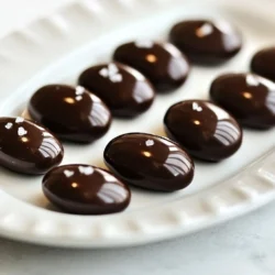 - 1 cup roasted espresso beans - 1 cup dark chocolate chips (at least 70% cacao) - 1 tablespoon coconut oil - 1 teaspoon vanilla extract - Sea salt (for garnish) You need three main items for your chocolate-covered espresso beans. First, use 1 cup of roasted espresso beans. They give a great flavor. Next, grab 1 cup of dark chocolate chips. Look for chips with at least 70% cacao for a rich taste. Finally, add 1 tablespoon of coconut oil. This helps the chocolate melt smoothly. You can also add a few optional items. A teaspoon of vanilla extract adds a lovely note to the chocolate. Lastly, sprinkle some sea salt on top for a sweet and salty crunch. These simple ingredients create a treat that is both rich and tasty. You can enjoy them as a snack or gift them to friends. {{ingredient_image_1}} First, grab a baking sheet. Line it with parchment paper. This helps the beans not to stick. It makes clean-up easy too. Next, take a medium bowl and add the dark chocolate chips and coconut oil. If you want, add 1 teaspoon of vanilla extract for extra flavor. Place this bowl over a pot of simmering water. This is called the double boiler method. Stir gently until the chocolate is smooth and melted. Be careful, no water should touch the chocolate. If it does, the chocolate might seize up. Once the chocolate is ready, take it off the heat. Add 1 cup of roasted espresso beans to the bowl. Stir them gently so each bean gets coated in chocolate. Use a fork or slotted spoon to lift the beans out. Let the extra chocolate drip off. Place the beans on the lined baking sheet in a single layer. Now for the fun part! Lightly sprinkle sea salt over the chocolate-covered beans. This adds a nice flavor contrast. Put the baking sheet in the refrigerator. Let the beans chill for about 30 minutes until the chocolate is firm. After that, take them out. If any beans are stuck together, you can break them apart easily. Enjoy your tasty treat! To get the best chocolate coating, keep water away from the chocolate. Water can make the chocolate clump. When you melt the chocolate, use a double boiler. This helps the chocolate melt evenly. After coating the beans, let the chocolate set properly. I recommend refrigerating them for about 30 minutes. This ensures the chocolate will harden well. You can change the flavor of the chocolate-covered beans easily. Try adding spices like cinnamon or nutmeg for a warm taste. You can also mix in a splash of almond or mint extract. If you want something crunchy, add chopped nuts or dried fruit. These small changes can make your treat even more special. Pro Tips Choose Quality Chocolate: Opt for high-quality dark chocolate with at least 70% cacao for a richer flavor and better melting properties. Keep it Dry: Ensure all your utensils and the bowl are completely dry, as any moisture can cause the chocolate to seize and become unusable. Experiment with Flavors: Try adding different extracts like almond or orange to the melted chocolate for a unique twist on flavor. Store Properly: Keep the chocolate-covered espresso beans in an airtight container at room temperature for up to two weeks to maintain their freshness. {{image_2}} You can use different types of chocolate for your beans. Milk chocolate is sweet and creamy. It gives a mild flavor. Dark chocolate has a rich taste and is less sweet. I love using dark chocolate with at least 70% cacao. It adds depth to the beans. White chocolate is another option. It is sweet and works well for a different twist. Each type of chocolate changes the taste. Try them all to see which you like best! You can make your chocolate-covered espresso beans even better with flavors. Adding spices like cinnamon gives warmth. A dash of cayenne pepper adds heat for a surprise kick. Both spices pair well with chocolate and espresso. You can also add crushed nuts or dried fruits. Almonds or hazelnuts add crunch. Dried cherries or cranberries bring tartness. These additions create a unique flavor profile. Mix and match to find your favorite! To keep your chocolate-covered espresso beans fresh, use airtight containers. This helps prevent moisture from getting in. A glass jar or a plastic container with a tight lid works well. Store them in a cool, dry place. The ideal storage temperature is between 60°F and 70°F. Avoid keeping them near heat sources or direct sunlight. Chocolate-covered espresso beans can last up to two weeks when stored properly. After that, they may start to lose flavor. Watch for signs of spoilage. If the chocolate becomes white or dull, it has likely bloomed. If the beans smell off or taste stale, it’s best to toss them. To make chocolate-covered espresso beans, start with a few simple steps. First, line a baking sheet with parchment paper. This helps the beans not stick. Then, melt dark chocolate chips with coconut oil in a heatproof bowl over simmering water. Stir until the chocolate is smooth. Next, mix in the roasted espresso beans until each bean is coated. Use a fork to lift the beans and let the extra chocolate drip off. Place them on the baking sheet. Sprinkle a little sea salt on top. Finally, chill the beans in the fridge for about 30 minutes until the chocolate sets. Chocolate-covered espresso beans can be a healthy treat in moderation. They contain antioxidants from dark chocolate. Antioxidants help protect your body from damage. Espresso beans offer some caffeine, which can boost energy. However, be cautious with portions. Eating too many can lead to excess caffeine. Some people may feel jittery or anxious. The dark chocolate also has sugar and fat, so balance is key. Enjoying a few can be part of a healthy diet. You can find chocolate-covered espresso beans at many places. Local coffee shops often sell them. Check specialty candy stores too. If you prefer online shopping, sites like Amazon and specialty food stores have great options. Look for brands that use high-quality ingredients. Always read reviews to find the best product for you. You now have a simple and fun guide to making chocolate-covered espresso beans. Start with quality ingredients like espresso beans and dark chocolate. Follow the easy steps to melt, coat, and set your beans. Remember to store them well for lasting freshness. You can play with flavors too, using spices or different types of chocolate. Enjoy your tasty treat while savoring the great balance of coffee and chocolate. It’s a delicious blend you won’t want to miss!