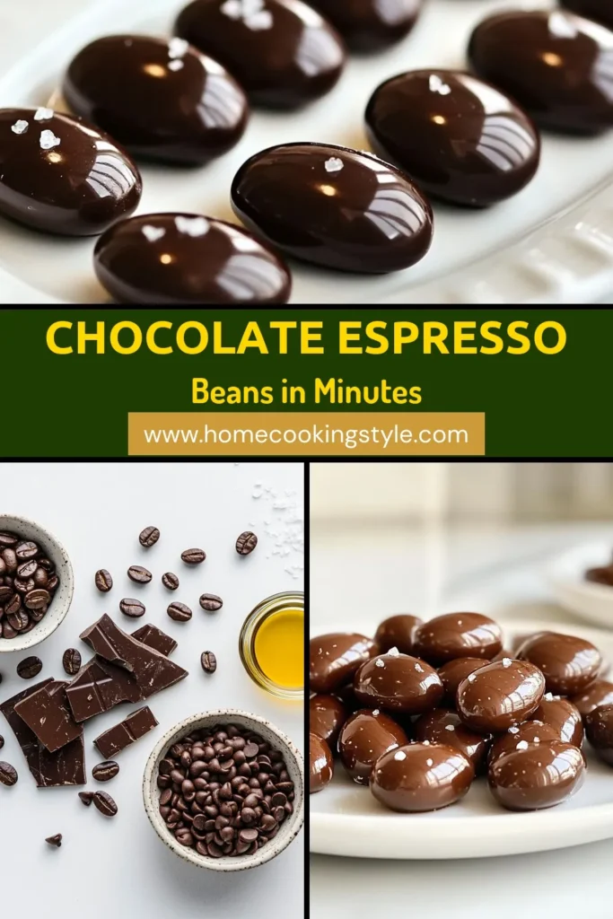 Indulge in the rich flavor of homemade chocolate-covered espresso beans! These easy chocolate recipes combine roasted espresso beans with dark chocolate for gourmet coffee gifts that every caffeine lover will adore. Perfect as snacks or delightful treats, these dark chocolate espresso treats are sure to impress. Try this delicious and simple recipe today! Save it for later! #ChocolateCoveredEspressoBeans #HomemadeEspressoSnacks #GourmetCoffeeGifts #EasyChocolateRecipes