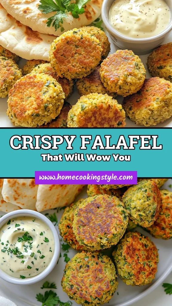 Discover the perfect blend of health and flavor with this Crispy Air Fryer Falafel! This Vegan Falafel Recipe uses healthy chickpeas to create delicious bites that are easy to make and perfect for any meal. Try these Air Fryer Recipes for a guilt-free treat that’s crispy on the outside and tender on the inside. Ready to impress? Click for the full Easy Falafel Making guide and save this must-try recipe! #AirFryerRecipes #VeganFalafel #HealthyChickpeaFalafel #CrispyFalafel