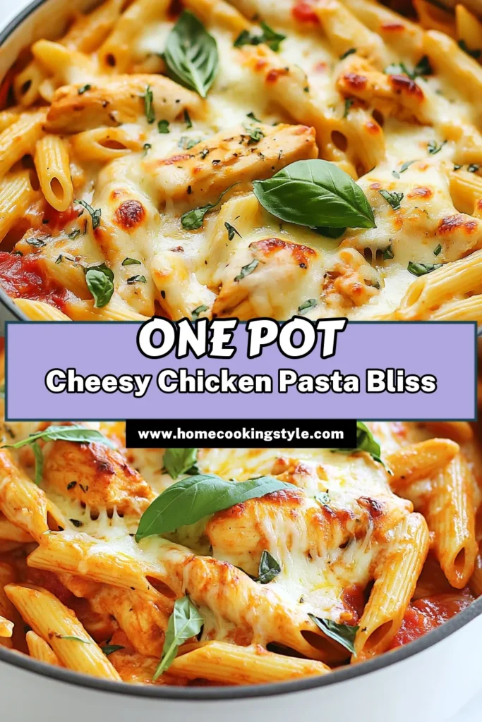 Indulge in this One Pot Chicken Parmesan Pasta, where creamy goodness meets simplicity. Perfect for busy weeknights, this easy chicken pasta recipe combines tender chicken and savory penne pasta all in one pot. In just 30 minutes, you can serve a delicious meal that's sure to impress! Discover more quick dinner recipes and elevate your cooking with this flavorful dish. Save it for your next family dinner! #OnePotPasta #EasyDinner #ChickenParmesan #CreamyPastaDishes