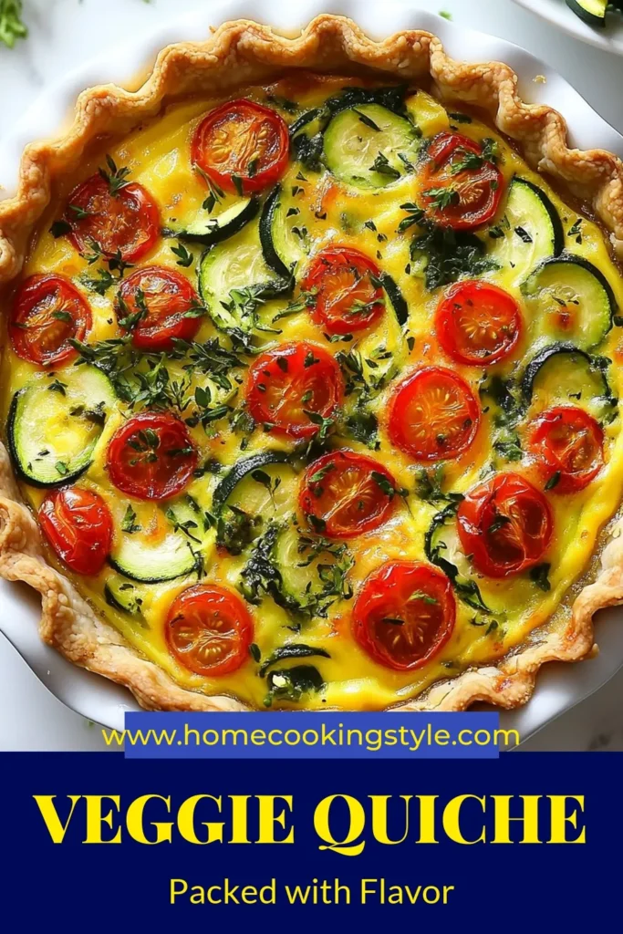 Discover the delightful Veggie Loaded Quiche, an easy quiche recipe bursting with flavor! Packed with healthy vegetables like spinach, zucchini, and bell peppers, this baked veggie quiche is not only delicious but also offers gluten-free quiche options for everyone. Perfect for breakfast or brunch, give it a try and impress your family and friends! Save this healthy quiche with vegetables for later! #VeggieLoadedQuiche #EasyQuicheRecipe #HealthyEating #GlutenFreeOptions