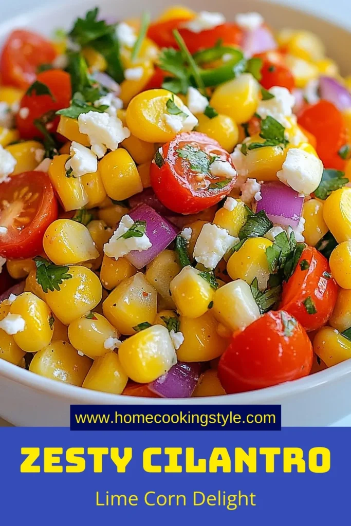 Looking for a refreshing side dish? Try this Spicy Cilantro Lime Corn Salad! Bursting with flavor, it's the perfect addition to your summer meals. This Spicy Corn Salad features fresh corn, vibrant red bell pepper, and zesty lime dressing, making it a standout among Fresh Corn Recipes. Ideal for gatherings, this Cilantro Lime Salad is a must-try healthy side dish. Save this recipe for your next BBQ! #SummerSaladRecipes #HealthySideDishes #CornSalad #CilantroLime