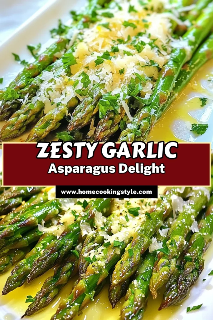 Discover the deliciousness of Lemon Garlic Roasted Asparagus with this easy roasted asparagus recipe! Perfect for healthy asparagus dishes, this flavorful side is quick to prepare and pairs beautifully with any meal. The lemon and garlic elevate the taste, while the option to add Parmesan makes it a standout in easy vegetable sides. Try this delicious Parmesan asparagus recipe today and enjoy a nutritious addition to your table! Save this recipe for later! #EasyVegetableSides #LemonGarlicAsparagus #RoastedAsparagusRecipe #HealthyAsparagusDishes