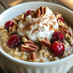 To make a warm bowl of gingerbread oatmeal, you need: - 1 cup rolled oats - 2 cups almond milk (or any milk of choice) - 1 tablespoon molasses - 1 teaspoon ground ginger - 1 teaspoon ground cinnamon - 1/2 teaspoon ground nutmeg - 1/4 teaspoon salt - 2 tablespoons maple syrup (or honey) - 1/4 cup chopped pecans or walnuts These ingredients create a cozy blend of flavors and nutrition. The rolled oats form the base. Almond milk gives it a creamy texture. Molasses adds a deep, rich sweetness that pairs well with the spices. You can take your gingerbread oatmeal to the next level. Consider these toppings: - Whipped coconut cream - Dried cranberries - Chopped nuts (pecans or walnuts) Adding whipped coconut cream gives it a light and fluffy feel. Dried cranberries offer a sweet and tart contrast. Chopped nuts add a crunchy texture and extra flavor. You can mix and match these toppings to find what you like best. {{ingredient_image_1}} 1. Combining ingredients in a saucepan Start by taking a medium saucepan. Add 1 cup of rolled oats. Pour in 2 cups of almond milk. Then, add 1 tablespoon of molasses. Next, sprinkle in 1 teaspoon of ground ginger, 1 teaspoon of ground cinnamon, 1/2 teaspoon of ground nutmeg, and 1/4 teaspoon of salt. Stir everything together until mixed well. 2. Cooking process: Boiling and simmering Place the saucepan over medium heat. Stir occasionally as the mixture heats up. Wait until it reaches a boil. Once boiling, reduce the heat to low. Let it simmer for about 5 minutes. Stir frequently to keep it from sticking. You know it’s done when the oats are soft and creamy. 1. Adding maple syrup and nuts After the cooking time, stir in 2 tablespoons of maple syrup. Then, fold in 1/4 cup of chopped pecans or walnuts. This adds a nice crunch and flavor. Let the mixture sit for a minute to thicken slightly. 2. Serving suggestions and presentation tips Serve the oatmeal warm in bowls. Top it with whipped coconut cream for a creamy finish. Add a sprinkle of cinnamon for extra flavor. You can also add a handful of dried cranberries or more nuts on top. This makes it look pretty and tasty! To make creamy oatmeal, use more liquid. I prefer almond milk, as it adds flavor. Start by boiling the oats in your chosen milk. Stir the oats often while cooking. This helps them cook evenly. If you don’t stir, the oats can stick to the pot. After boiling, reduce the heat and let it simmer. This step is key to getting that perfect creamy texture. Sweetness can be adjusted to your taste. If you like it sweeter, add more maple syrup or honey. You can also use less if you prefer a milder flavor. For toppings, think outside the box! Try whipped coconut cream for a nice touch. Dried cranberries add a tart bite. Chopped nuts bring a crunchy texture. Mix and match to find your favorite combo. Pro Tips Use Fresh Spices: For the best flavor, opt for freshly ground spices rather than pre-ground ones. Adjust Sweetness: Feel free to adjust the amount of maple syrup or honey based on your sweetness preference. Add More Texture: Consider adding seeds like chia or flaxseed for additional texture and nutrition. Make it Ahead: This oatmeal can be made ahead of time and reheated, making it a great quick breakfast option. {{image_2}} You can play with flavors to make your gingerbread oatmeal even more fun. - Pumpkin spice gingerbread oatmeal: Add 1/2 cup of pureed pumpkin. Mix it in with the oats and spices. This gives a warm, cozy taste. The pumpkin adds creaminess and nutrition. You can also add a pinch of cloves for extra flavor. - Chocolate gingerbread oatmeal: Stir in 2 tablespoons of cocoa powder. Mix it with the other ingredients. This twist gives a rich chocolate taste. It pairs well with the spices and brings a new level to the dish. You can easily adjust this recipe to fit your needs. - Gluten-free options: Use gluten-free rolled oats. They cook just like regular oats. Most brands offer gluten-free oats. Just check the label to be sure. - Vegan adaptations: Swap almond milk with any plant-based milk. You can use oat, soy, or coconut milk. For sweeteners, use maple syrup or agave nectar. Both work well in this creamy dish. To store leftover gingerbread oatmeal, let it cool first. Then, transfer it to an airtight container. Place the container in the fridge. Your oatmeal will stay fresh for about three days. If you want to keep it longer, consider freezing it. In the freezer, it can last for up to three months. Just remember to thaw it in the fridge before reheating. When it's time to enjoy your leftover gingerbread oatmeal, you have a few good options. The best way is to use the microwave. Place your oatmeal in a bowl, add a splash of milk to help it soften, and heat it for about one to two minutes. Stir halfway through to ensure even heating. You can also reheat it on the stove. Just add a little milk to a saucepan and warm it over low heat. Stir it often until it reaches your desired temperature. Enjoy your warm and cozy bowl again! Can I make gingerbread oatmeal in advance? Yes, you can make gingerbread oatmeal ahead of time. Cook the oats as the recipe says. After cooking, let it cool. Store it in the fridge for up to three days. To heat, just add a splash of milk and warm it on the stove or microwave. This saves time on busy mornings. What can I substitute for almond milk? If you don’t have almond milk, use regular milk or any plant milk. Options like oat milk, soy milk, or coconut milk work well. Each adds a different flavor, so choose what you like. Just make sure it’s unsweetened if you want to control the sweetness. How can I make this recipe healthier? You can make gingerbread oatmeal healthier by using less sweetener. Cut the maple syrup in half or use a sugar-free sweetener. You can also add more nuts or seeds for protein. Try adding some spinach or mashed banana for fiber and nutrients without changing the taste much. In this post, we explored gingerbread oatmeal, starting with essential ingredients like oats and spices. We covered step-by-step instructions for cooking and adding toppings. Tips also included customizations and cooking techniques. You can create variations like pumpkin spice or chocolate gingerbread oatmeal, and we discussed storage and reheating. Enjoying this dish can bring warmth and cheer to your mornings. With these simple steps, you can whip up this cozy treat anytime. Happy cooking!