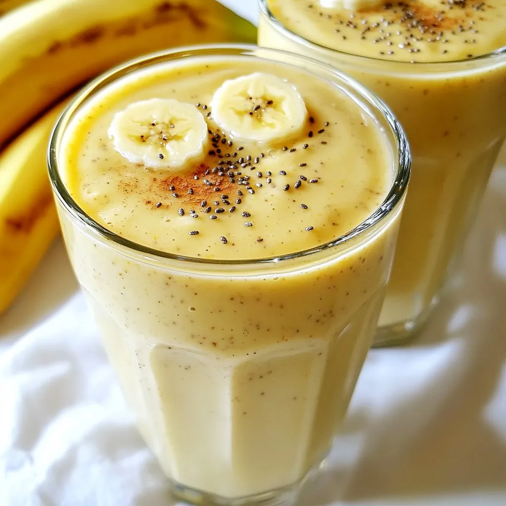 Almond Butter Banana Smoothie Energizing Morning Drink