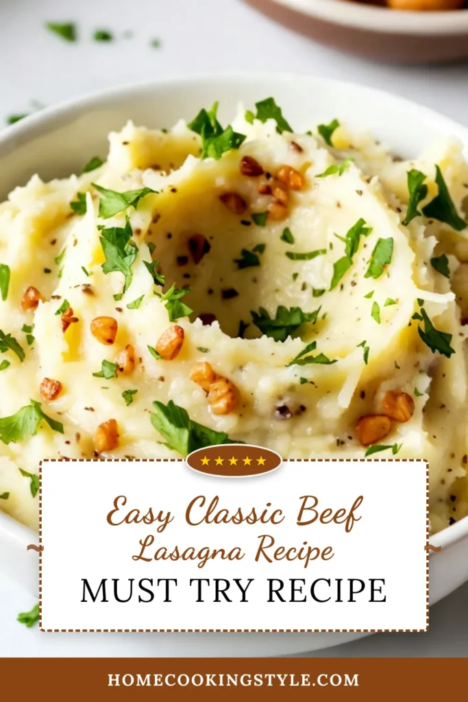 Indulge in these Garlic Parmesan Mashed Potatoes for the ultimate comfort food experience! This creamy mashed potatoes recipe features Yukon Gold potatoes and a delightful blend of garlic and cheesy goodness. Perfect for any meal, these easy side dish recipes are a must-try. Whip up this garlic mashed potatoes with cheese for your next family dinner! Save this recipe now and enjoy creamy, flavorful potatoes! #GarlicParmesanMashedPotatoes #EasySideDishRecipes #ComfortFood #YukonGoldPotatoRecipe