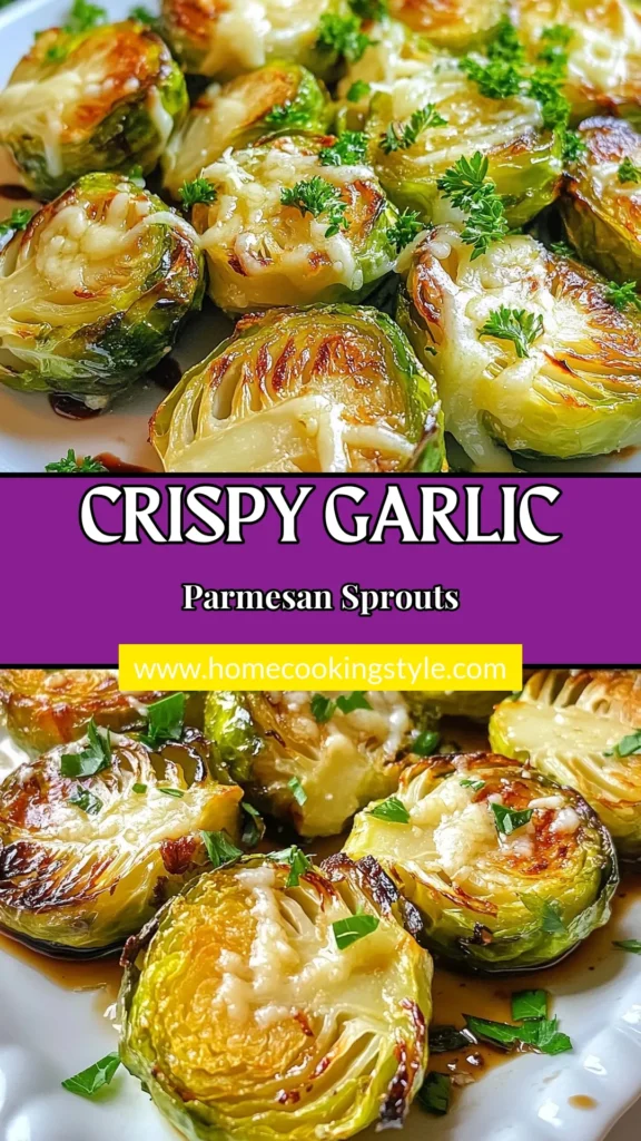 Discover the ultimate Garlic Parmesan Brussels Sprouts recipe! This easy Brussels sprouts side dish is perfect for any meal, featuring roasted Brussels sprouts tossed with garlic, olive oil, and topped with melted Parmesan cheese. Drizzle with balsamic glaze for a delicious finish. Perfectly tender and slightly crispy, these Parmesan roasted vegetables are sure to impress! Save this recipe for a delightful addition to your dinner table. #BrusselsSproutsRecipe #EasyVegetables #HealthyEats #QuickRecipes