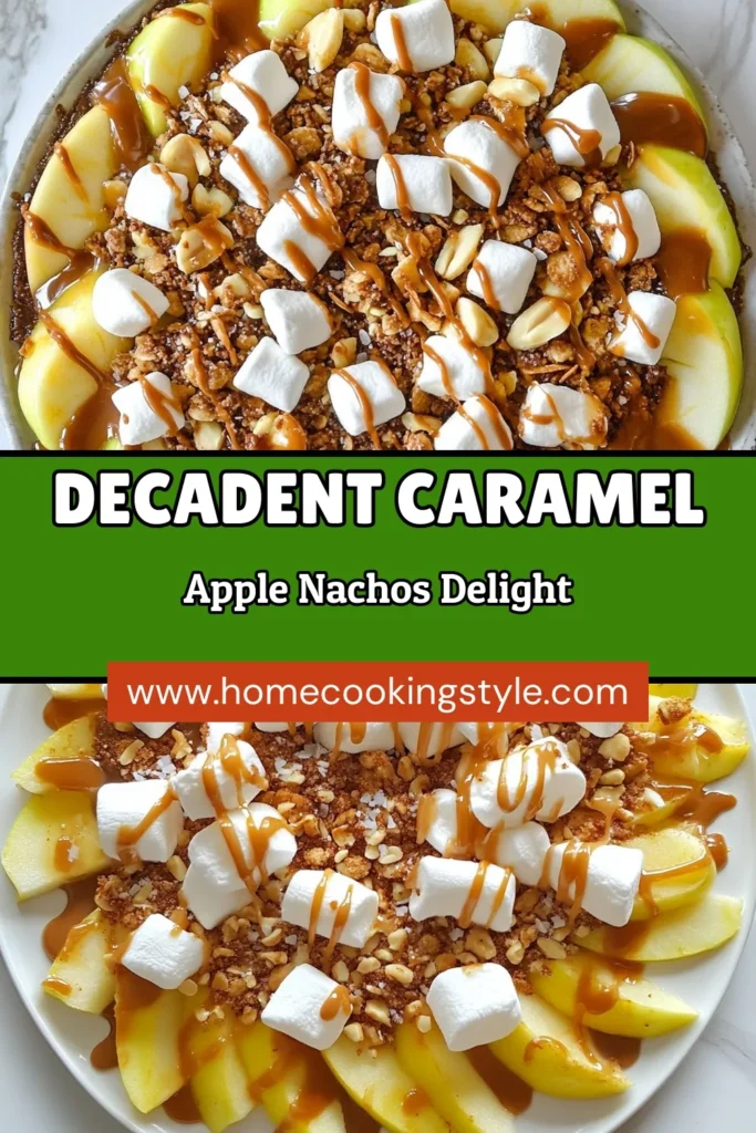 Indulge in delicious caramel apple nachos with this easy dessert recipe that's perfect for fall! Enjoy fresh, crunchy apples drizzled with melted caramel and chocolate, topped with mini marshmallows, nuts, and a sprinkle of cinnamon for extra flavor. Try these healthy nacho alternatives at your next gathering for a fun twist on a classic treat. Save this recipe for a delightful dessert! #CaramelAppleNachos #EasyDessertRecipes #FallDessertIdeas #HealthyNachoAlternatives