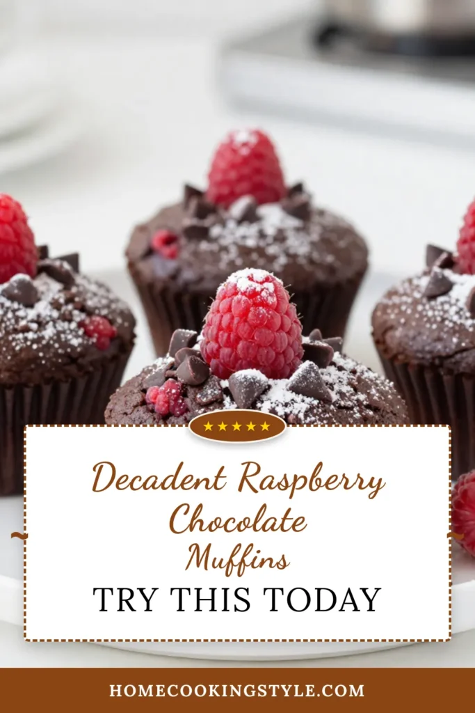 Indulge in these delicious Raspberry Dark Chocolate Muffins, a perfect blend of sweet and rich flavors. This healthy chocolate raspberry muffin recipe is not only easy to make but also a delightful treat for any occasion. With fresh raspberries and dark chocolate chips, these raspberry chocolate muffins are irresistible! Get your muffin recipe with chocolate chips today and enjoy a guilt-free dessert. Save this recipe for your baking adventures! #RaspberryChocolateMuffins #DarkChocolateRaspberry #HealthyMuffins #EasyBaking