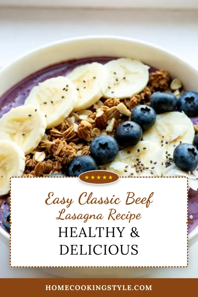 Start your day with a delicious and vibrant blueberry banana smoothie bowl! This healthy smoothie bowl recipe is not only easy to make but also packed with nutrients, making it the perfect vegan smoothie bowl. With just a few simple ingredients and toppings, you can enjoy a nutritious breakfast bowl that tastes amazing. Blend your way to a refreshing and wholesome start! Save this recipe now! #SmoothieBowl #HealthyBreakfast #VeganRecipe #BlueberryBanana