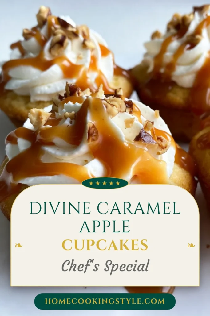 Indulge in these delicious Caramel Apple Cupcakes, the perfect fall dessert! This Apple Cinnamon Cupcake Recipe combines moist cupcakes with diced apples and warming cinnamon, topped with fluffy whipped cream frosting. This easy cupcake dessert is sure to impress your guests at any gathering. Don’t miss out on the ultimate treat for autumn—save this recipe now and enjoy a sweet bite of fall! #CaramelAppleCupcakes #FallDessertRecipes #EasyCupcakeDessert #AppleCinnamonCupcakeRecipe