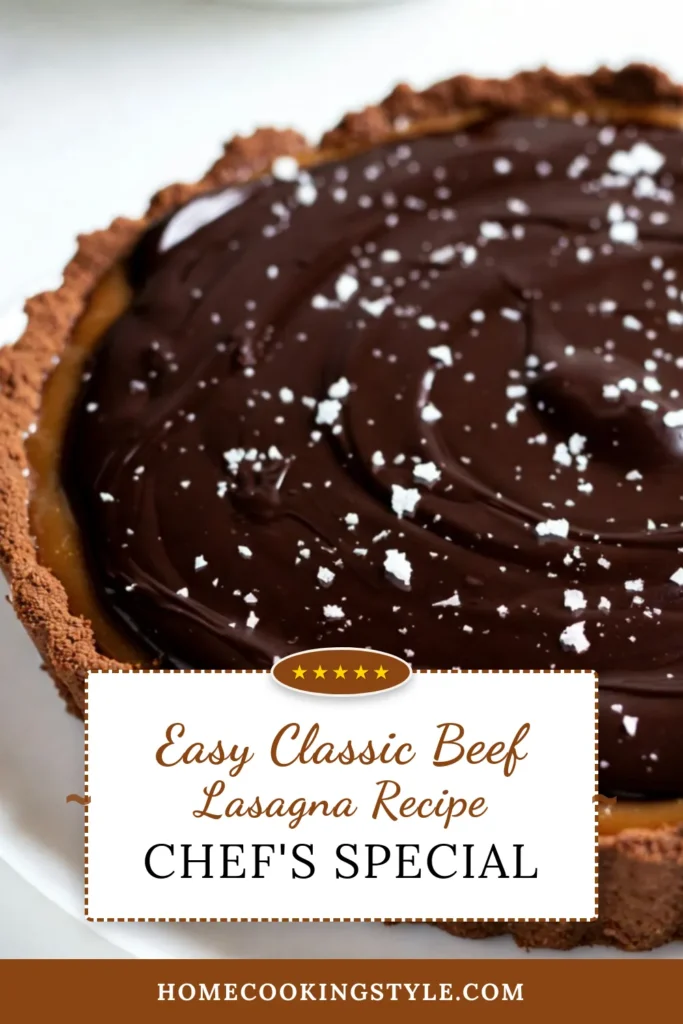 Indulge in a heavenly salted caramel chocolate tart that's sure to impress! This decadent chocolate dessert recipe combines a rich ganache tart with salted caramel, making it a perfect choice for any occasion. With this easy tart recipe, you'll create a homemade chocolate tart that's both stunning and delicious. Try it today and elevate your dessert game! Save this recipe for later! #SaltedCaramelChocolateTart #ChocolateDessert #EasyTartRecipe #HomemadeDesserts