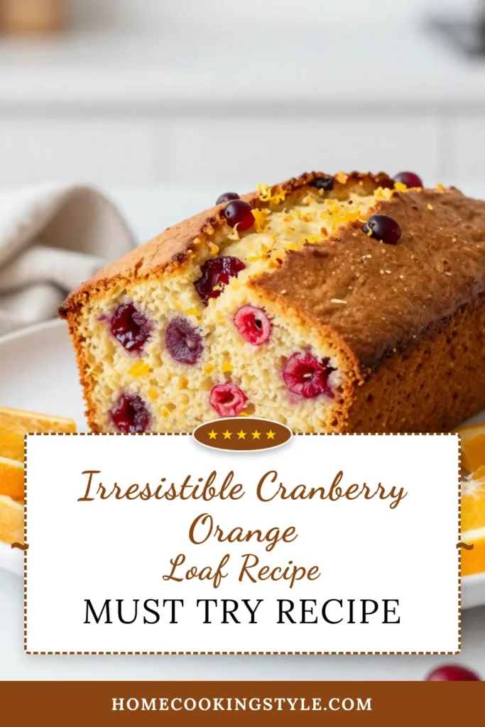 Start your day deliciously with this easy Cranberry Orange Loaf, perfect for any holiday breakfast ideas! This Breakfast Loaf Recipe combines tart cranberries and zesty orange for a delightful taste. Whether you crave an Easy Cranberry Bread or a sweet Orange Cranberry Cake, this recipe has you covered. Bake your way to a scrumptious morning treat! Save this recipe now! #CranberryOrangeLoaf #BreakfastLoafRecipe #HolidayBreakfast #EasyCranberryBread